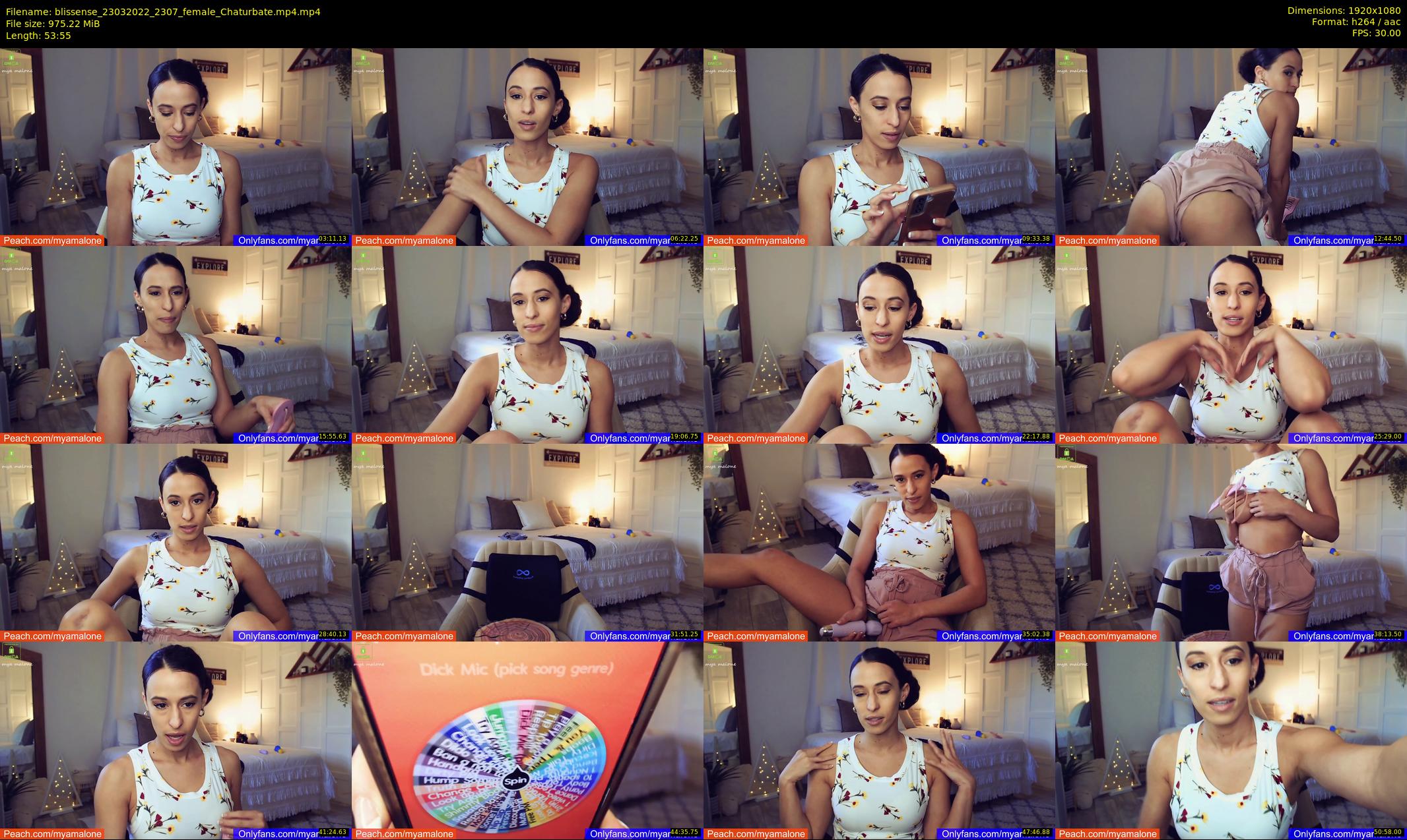 blissense — 54 minute Chaturbate female cam show recording, 1080p, Mar 23, 2022