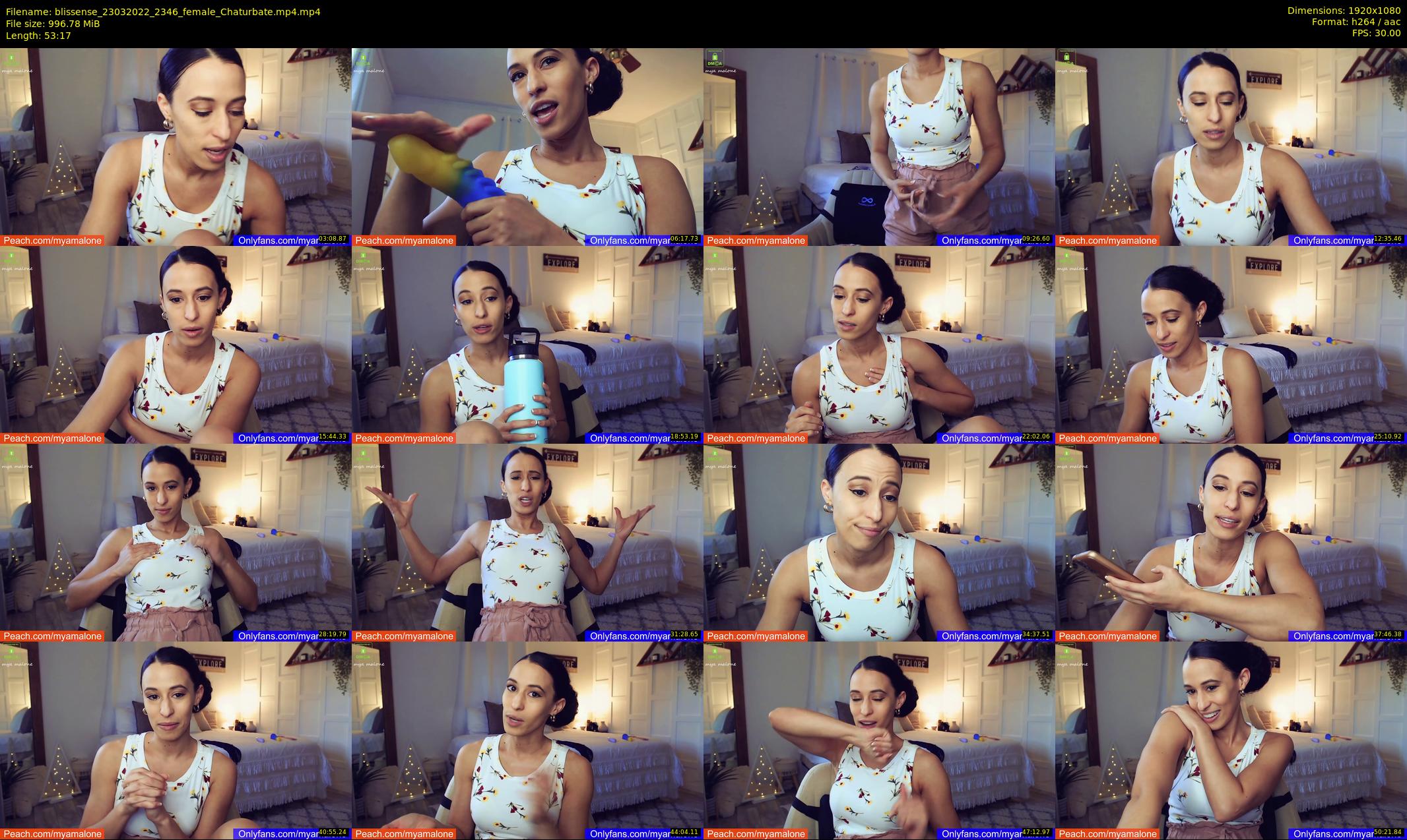 blissense — 54 minute Chaturbate female cam show recording, 1080p, Mar 23, 2022