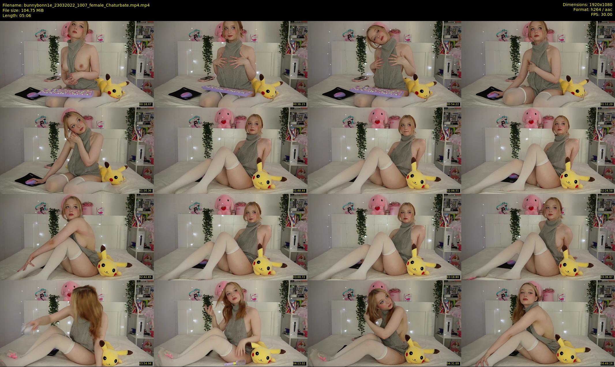bunnybonn1e — 6 minute Chaturbate female cam show recording, 1080p, Mar 23, 2022