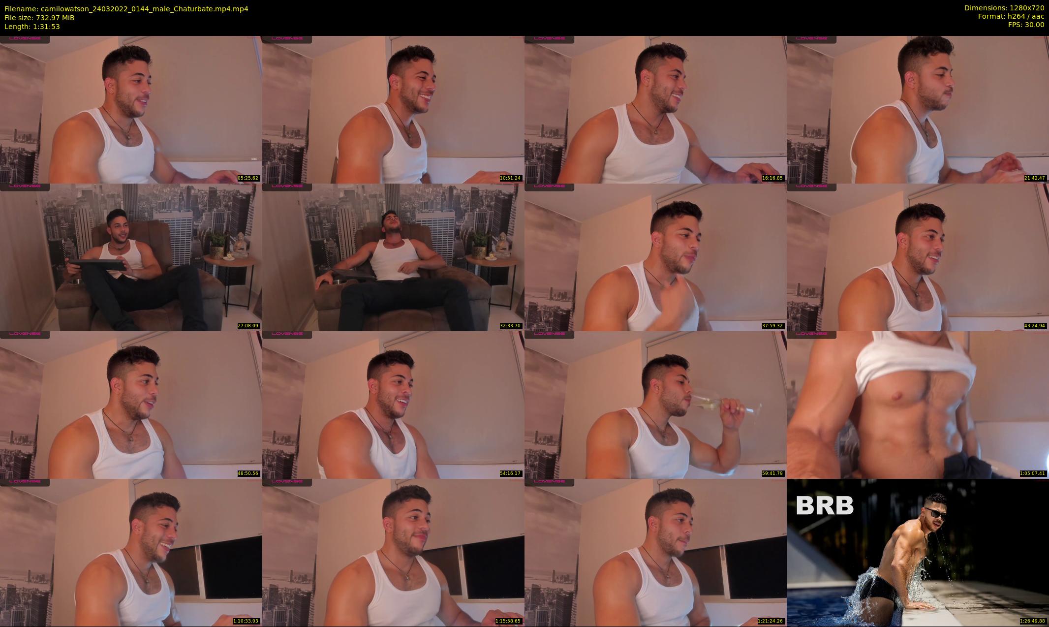 camilowatson — 92 minute Chaturbate male cam show recording, 720p, Mar 24, 2022