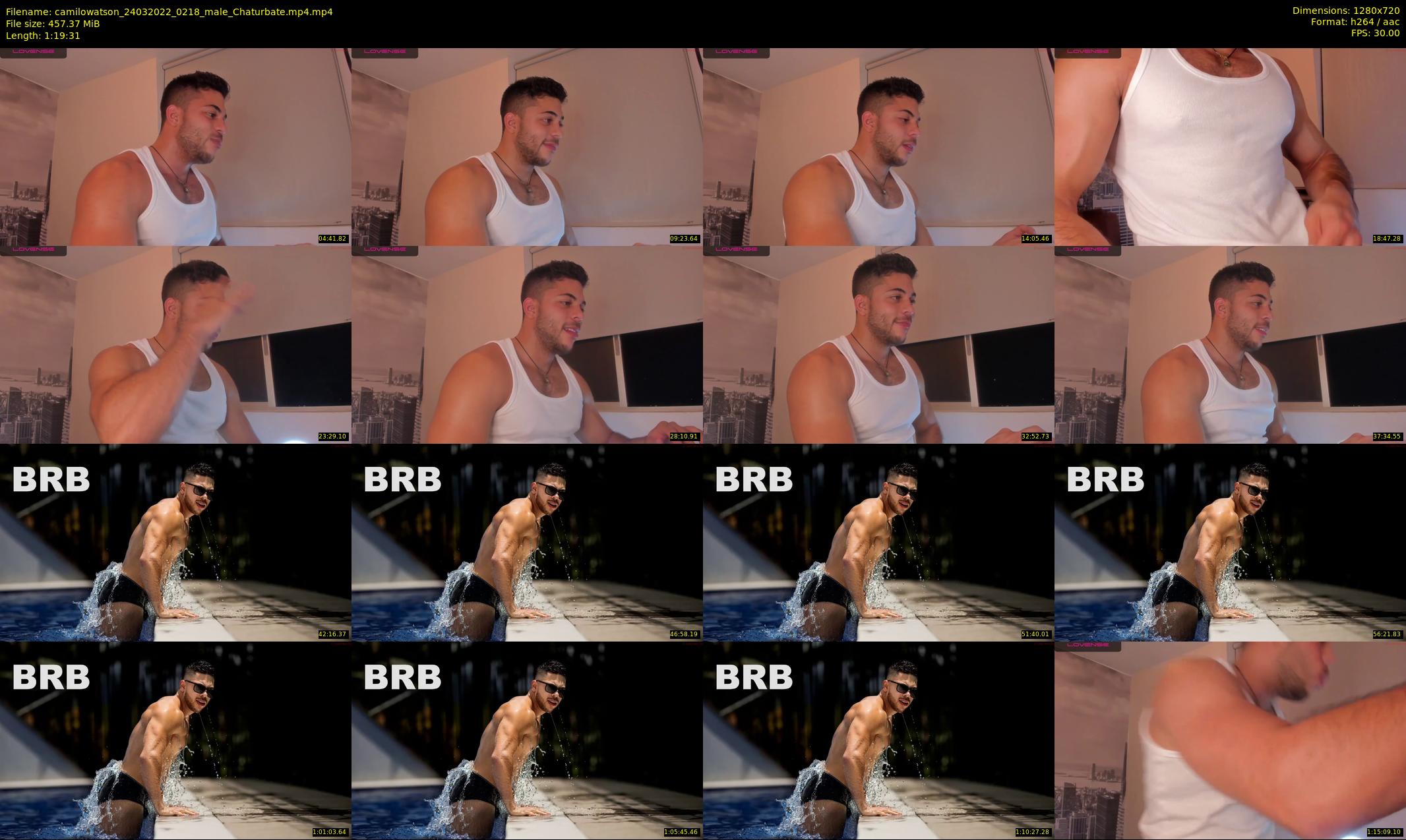 camilowatson — 80 minute Chaturbate male cam show recording, 720p, Mar 24, 2022