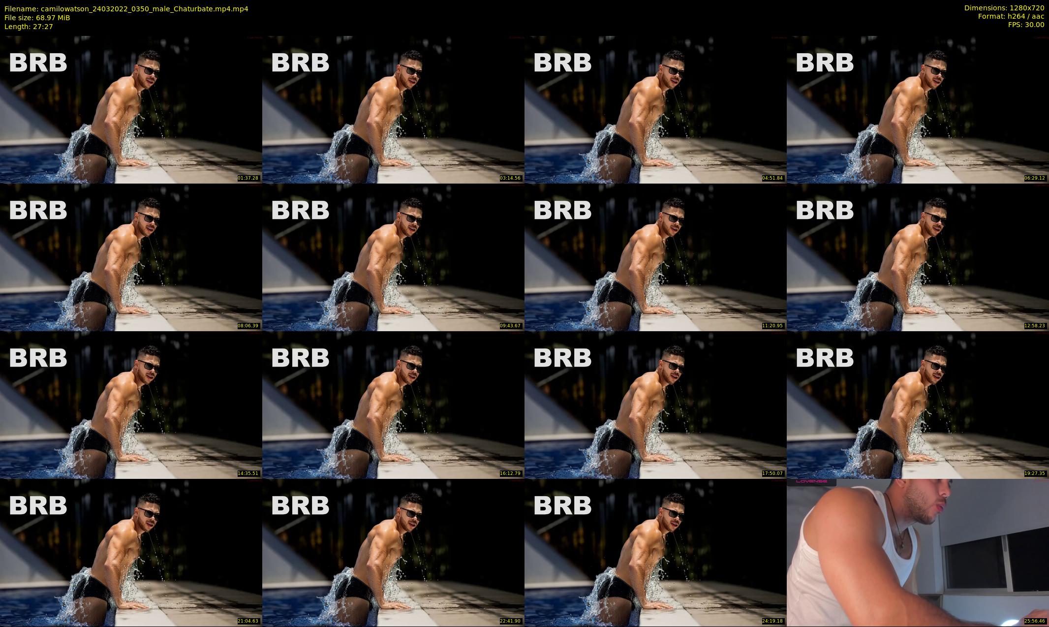 camilowatson — 28 minute Chaturbate male cam show recording, 720p, Mar 24, 2022