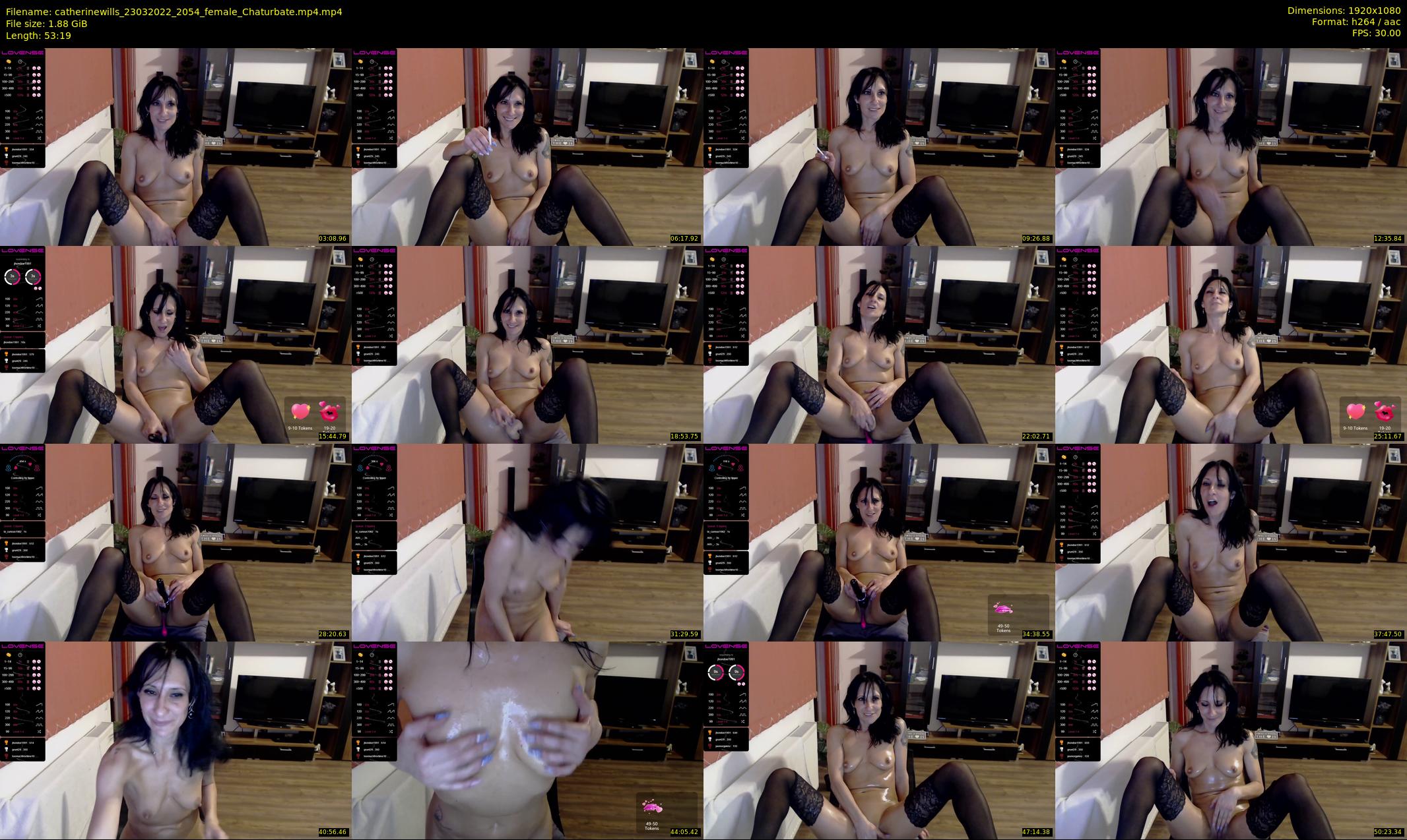 catherinewills — 54 minute Chaturbate female cam show recording, 1080p, Mar 23, 2022