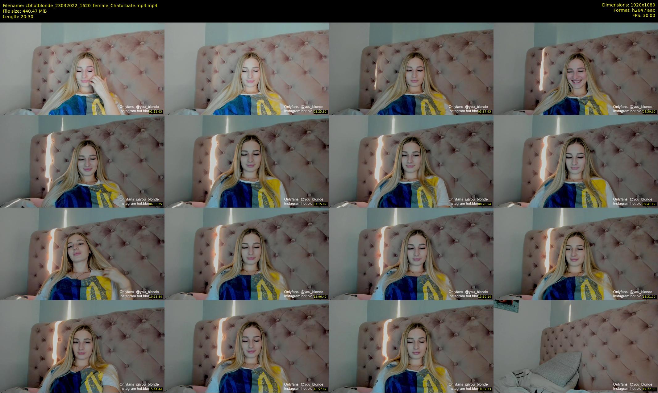 cbhotblonde — 21 minute Chaturbate female cam show recording, 1080p, Mar 23, 2022