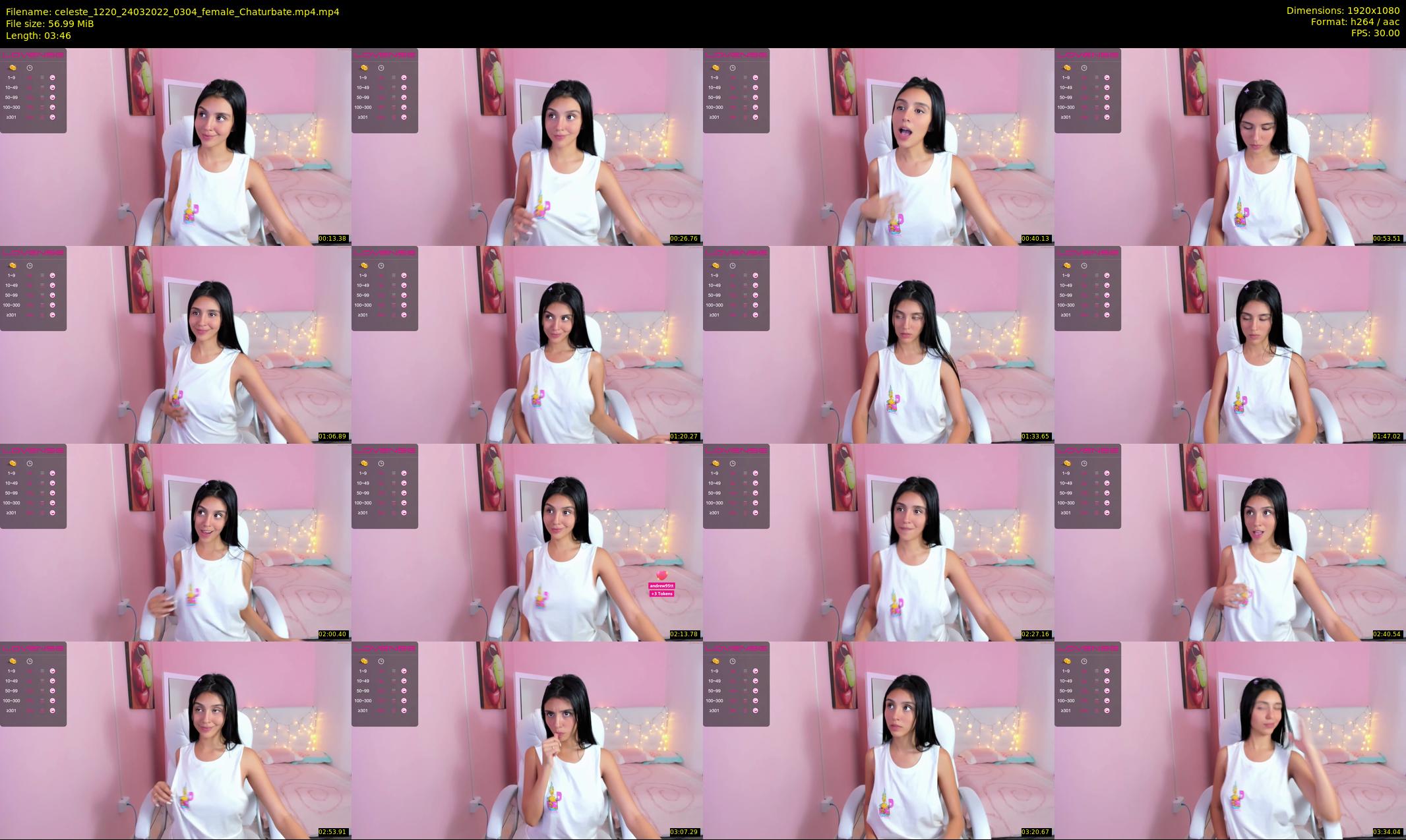 celeste_1220 — 4 minute Chaturbate female cam show recording, 1080p, Mar 24, 2022