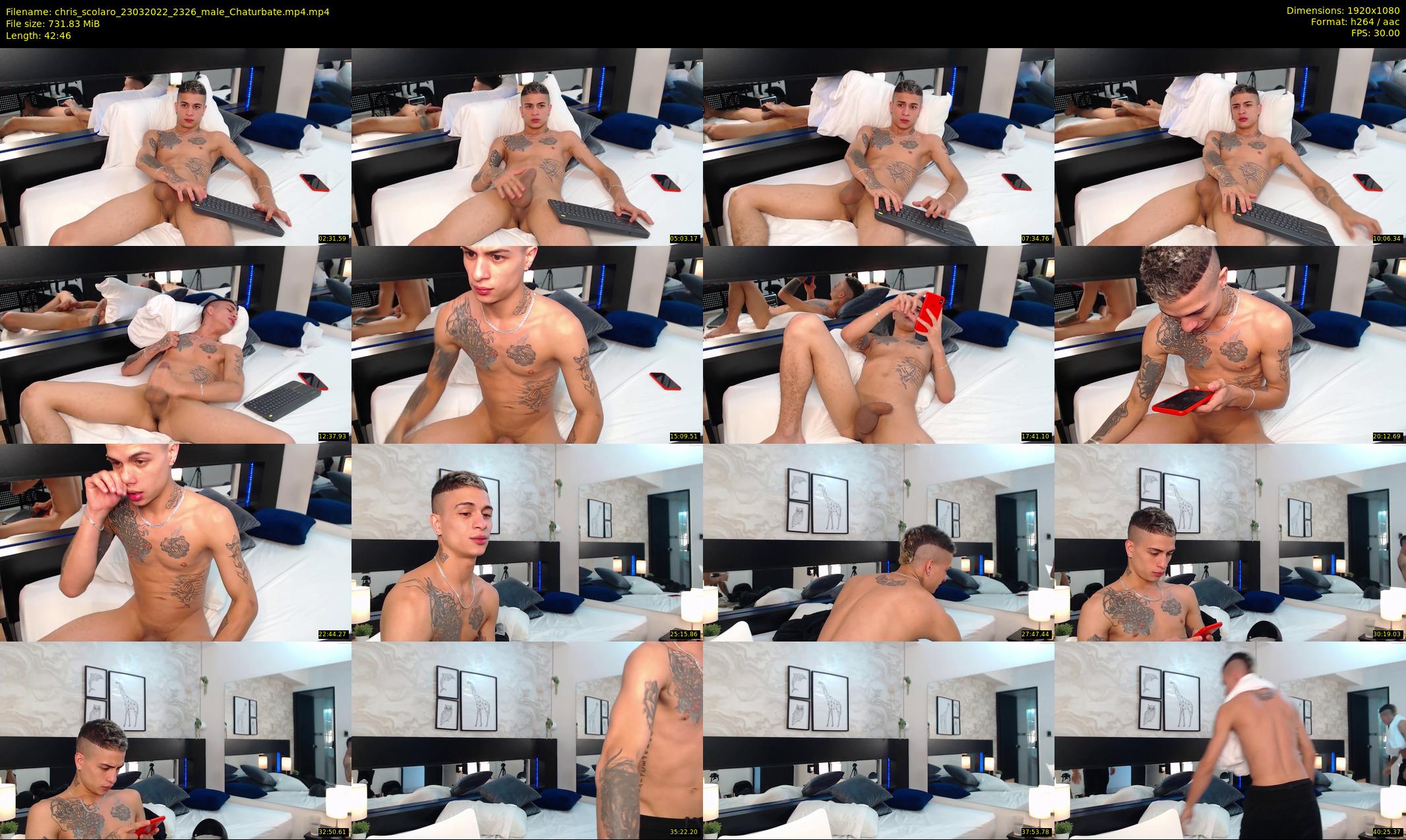 chris_scolaro — 43 minute Chaturbate male cam show recording, 1080p, Mar 23, 2022