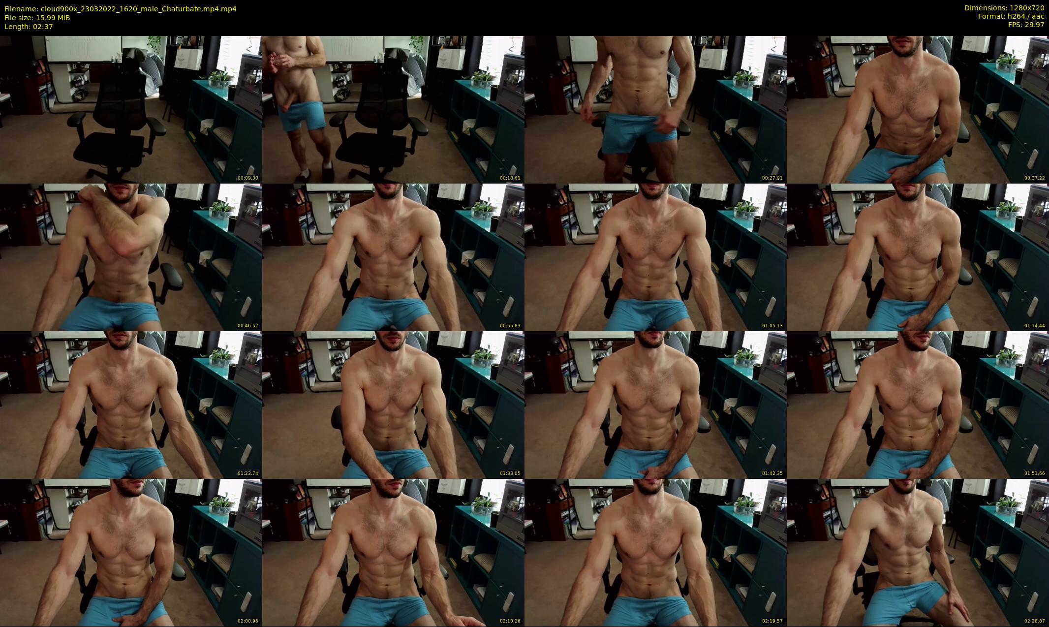 cloud900x — 3 minute Chaturbate male cam show recording, 720p, Mar 23, 2022