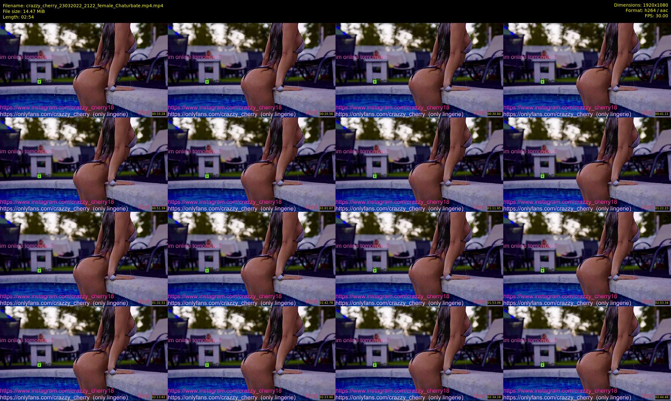 crazzy_cherry — 3 minute Chaturbate female cam show recording, 1080p, Mar 23, 2022