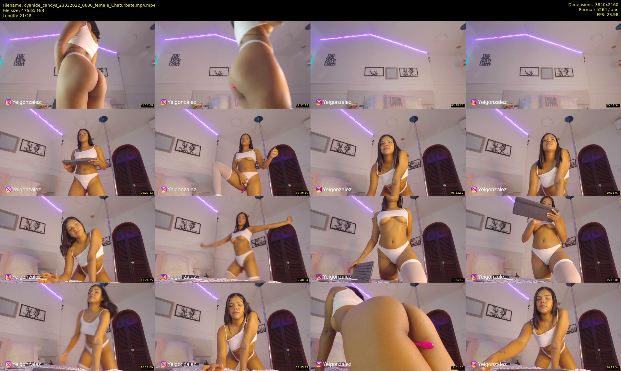 cyanide_candys — 22 minute Chaturbate female cam show recording, 4K, Mar 23, 2022
