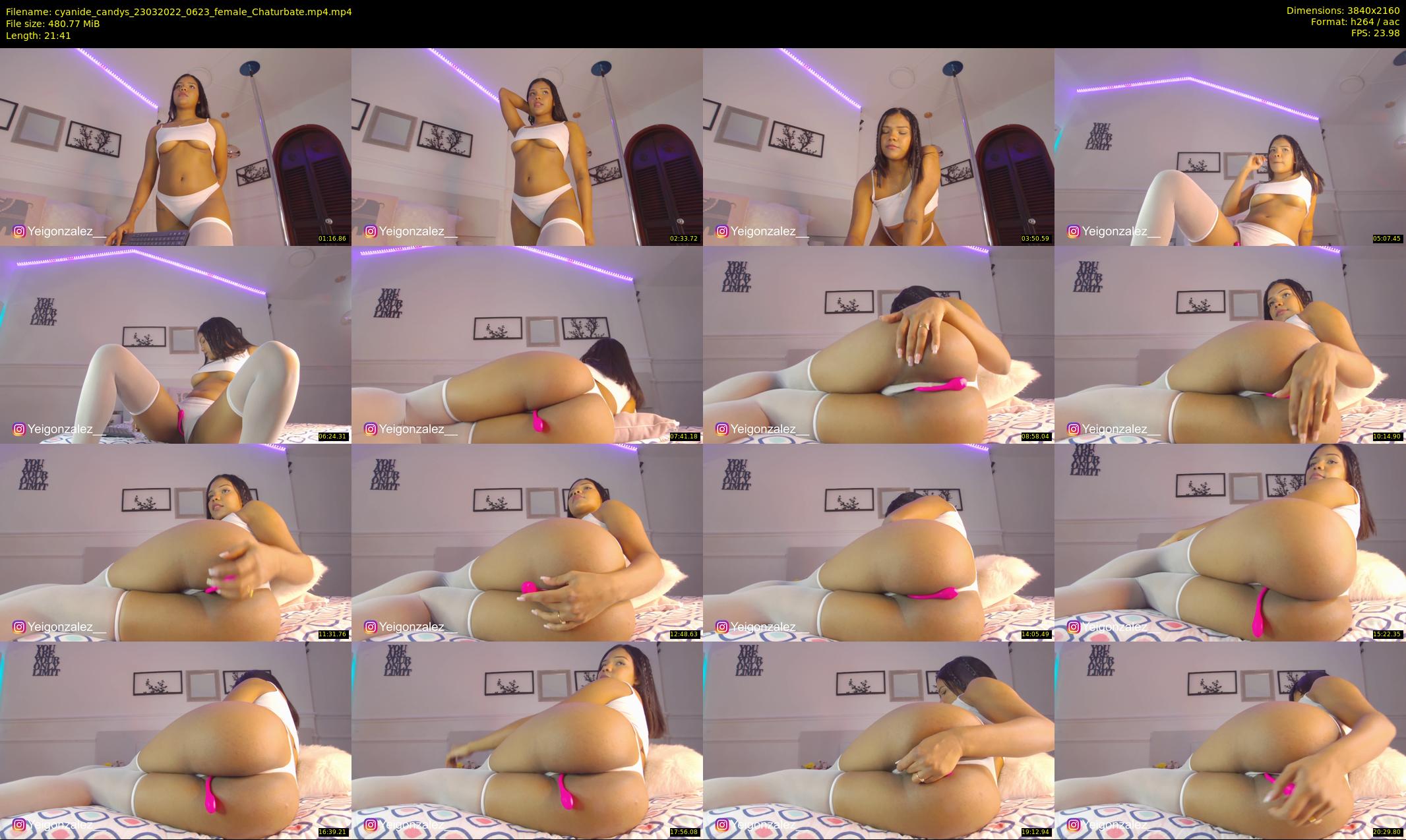 cyanide_candys — 22 minute Chaturbate female cam show recording, 4K, Mar 23, 2022