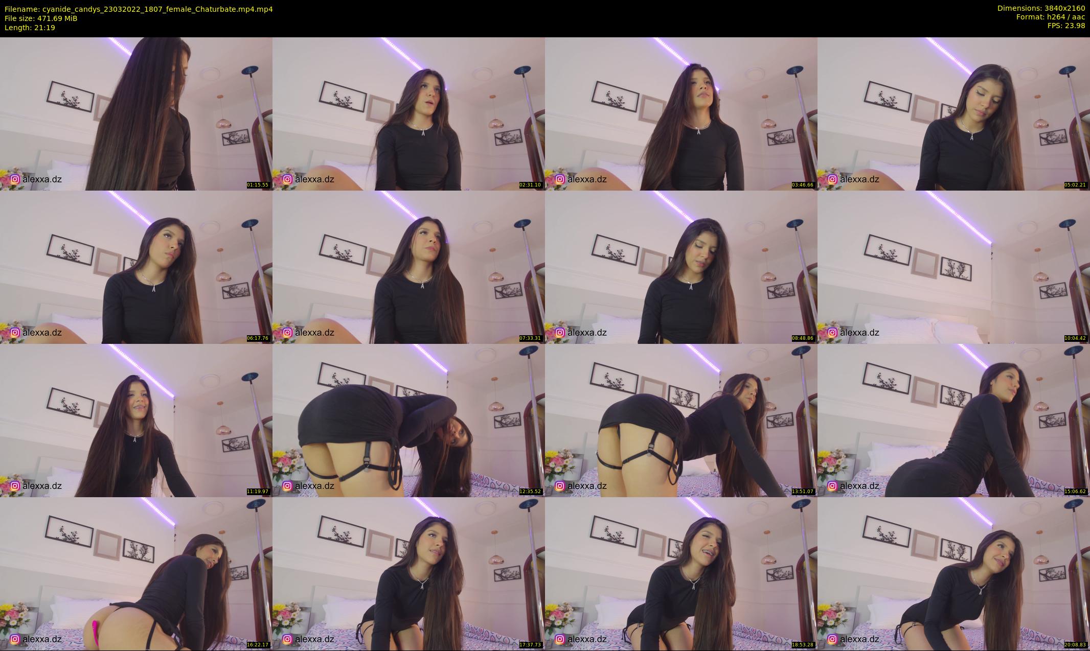 cyanide_candys — 22 minute Chaturbate female cam show recording, 4K, Mar 23, 2022