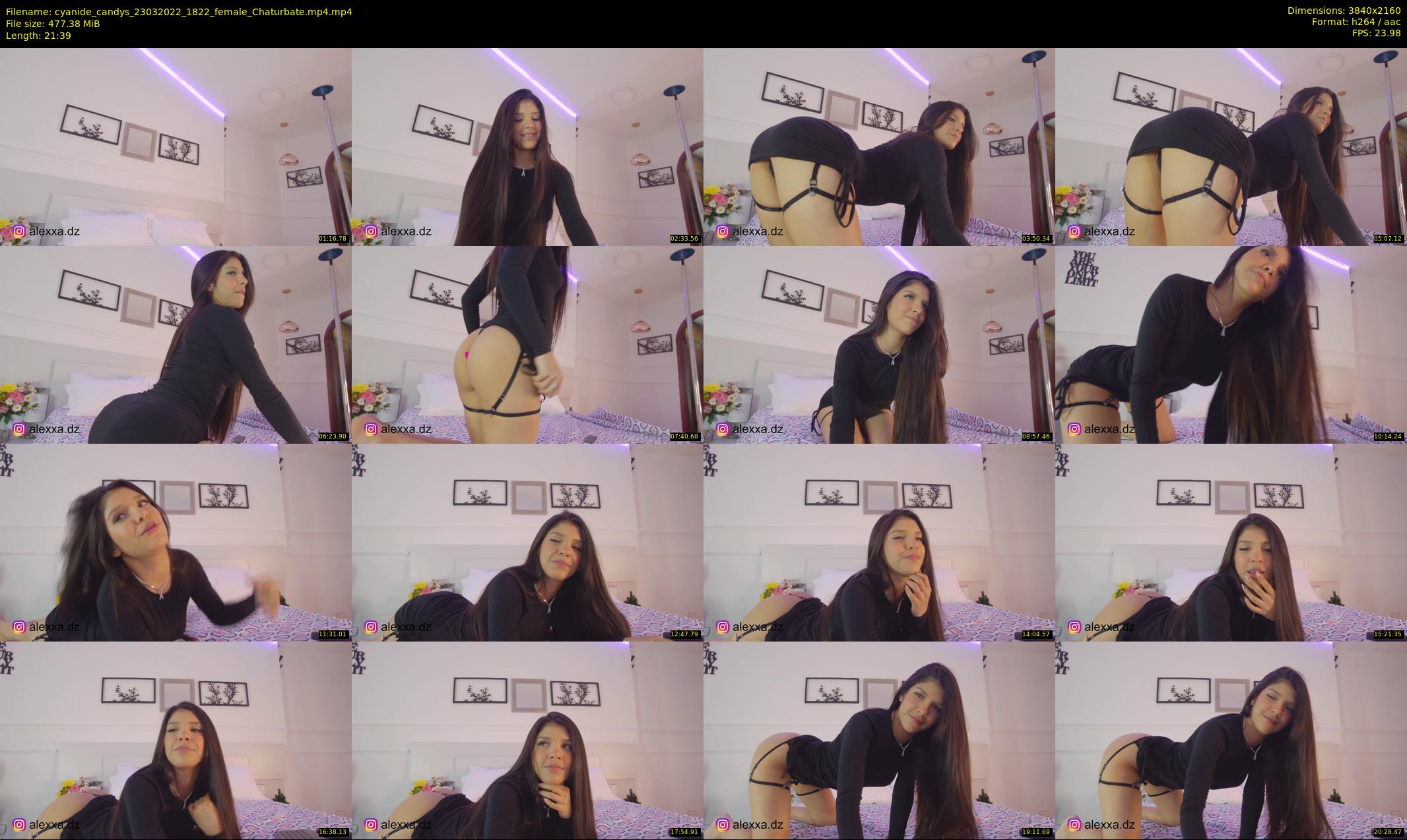 cyanide_candys — 22 minute Chaturbate female cam show recording, 4K, Mar 23, 2022