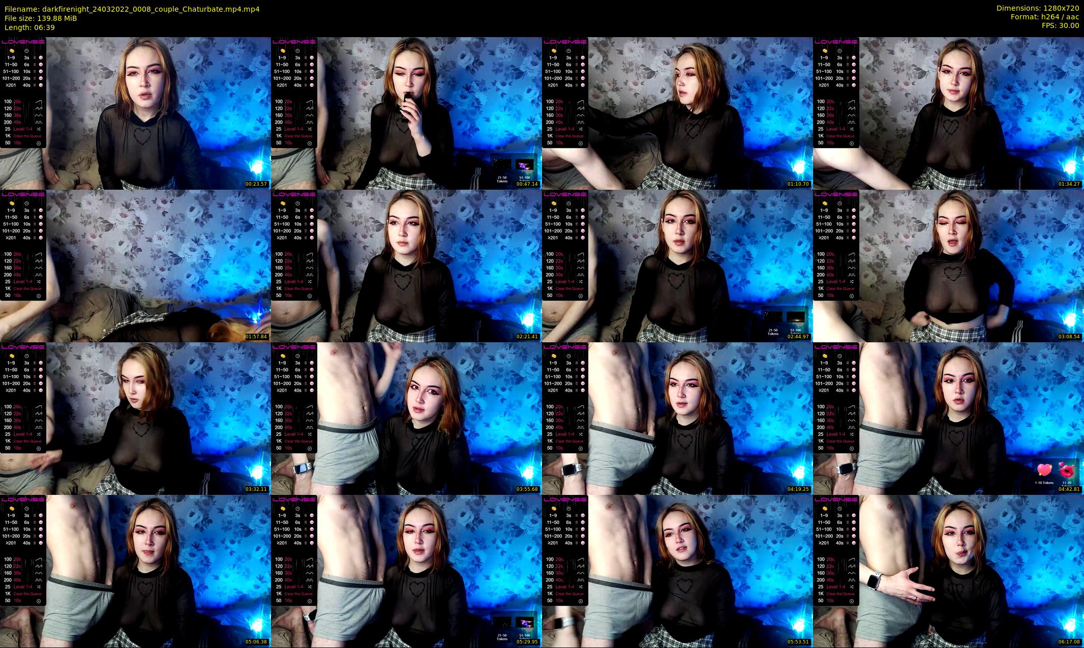 darkfirenight — 7 minute Chaturbate couple cam show recording, 720p, Mar 24, 2022
