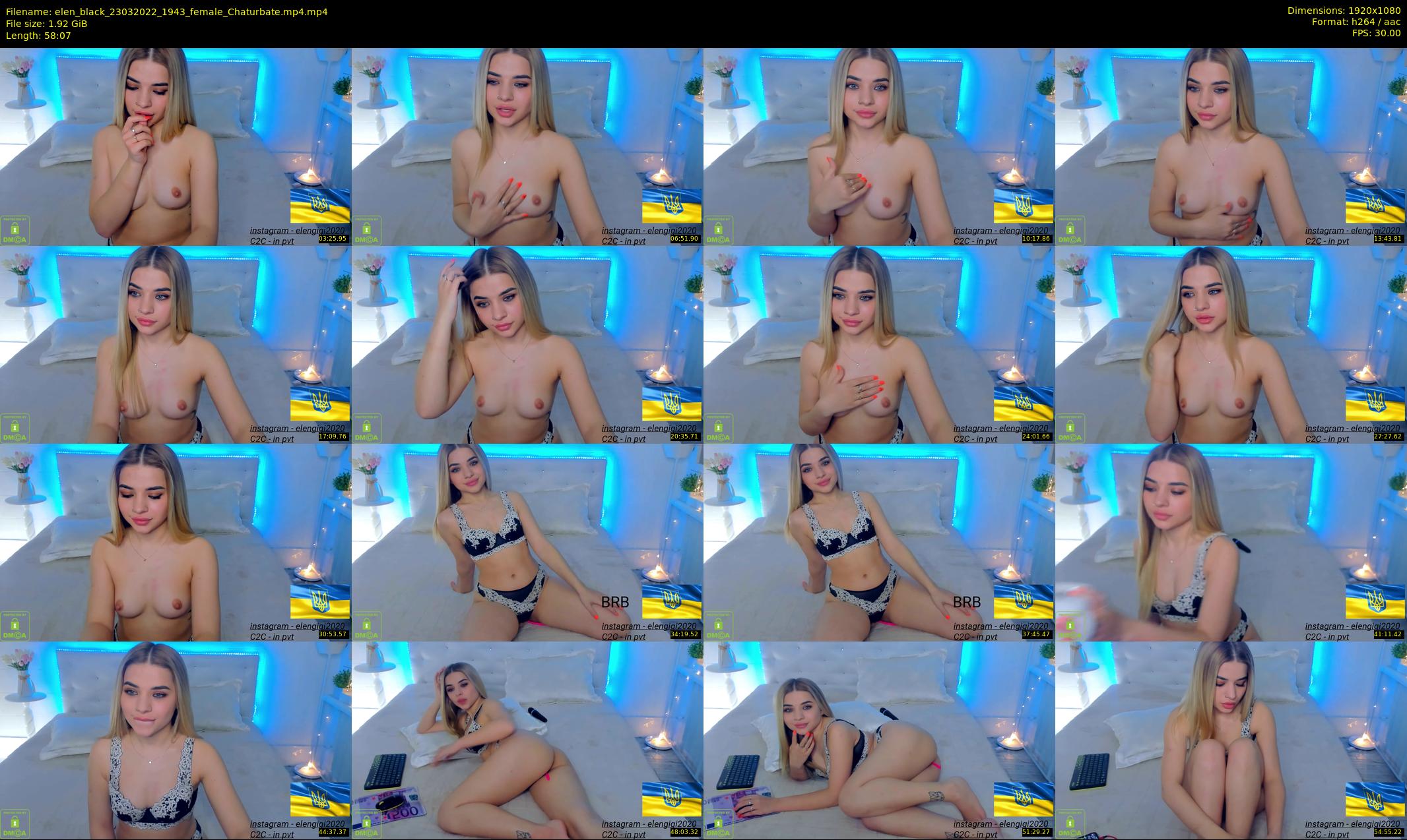 elen_black — 59 minute Chaturbate female cam show recording, 1080p, Mar 23, 2022
