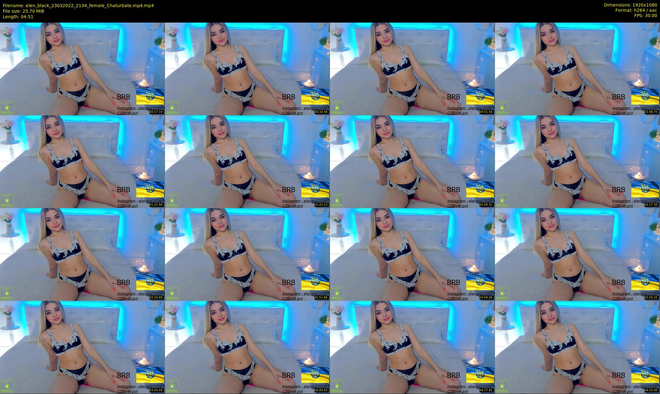 elen_black — 5 minute Chaturbate female cam show recording, 1080p, Mar 23, 2022