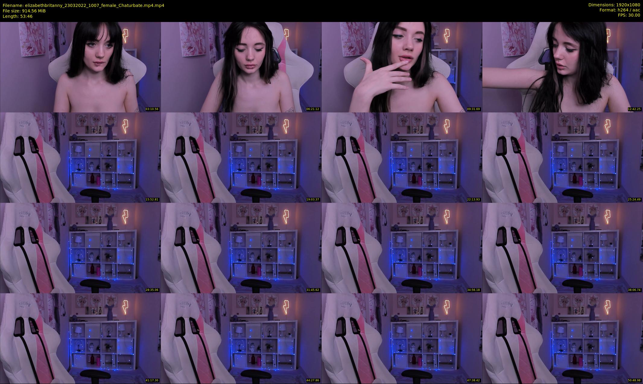 elizabethbritanny — 54 minute Chaturbate female cam show recording, 1080p, Mar 23, 2022