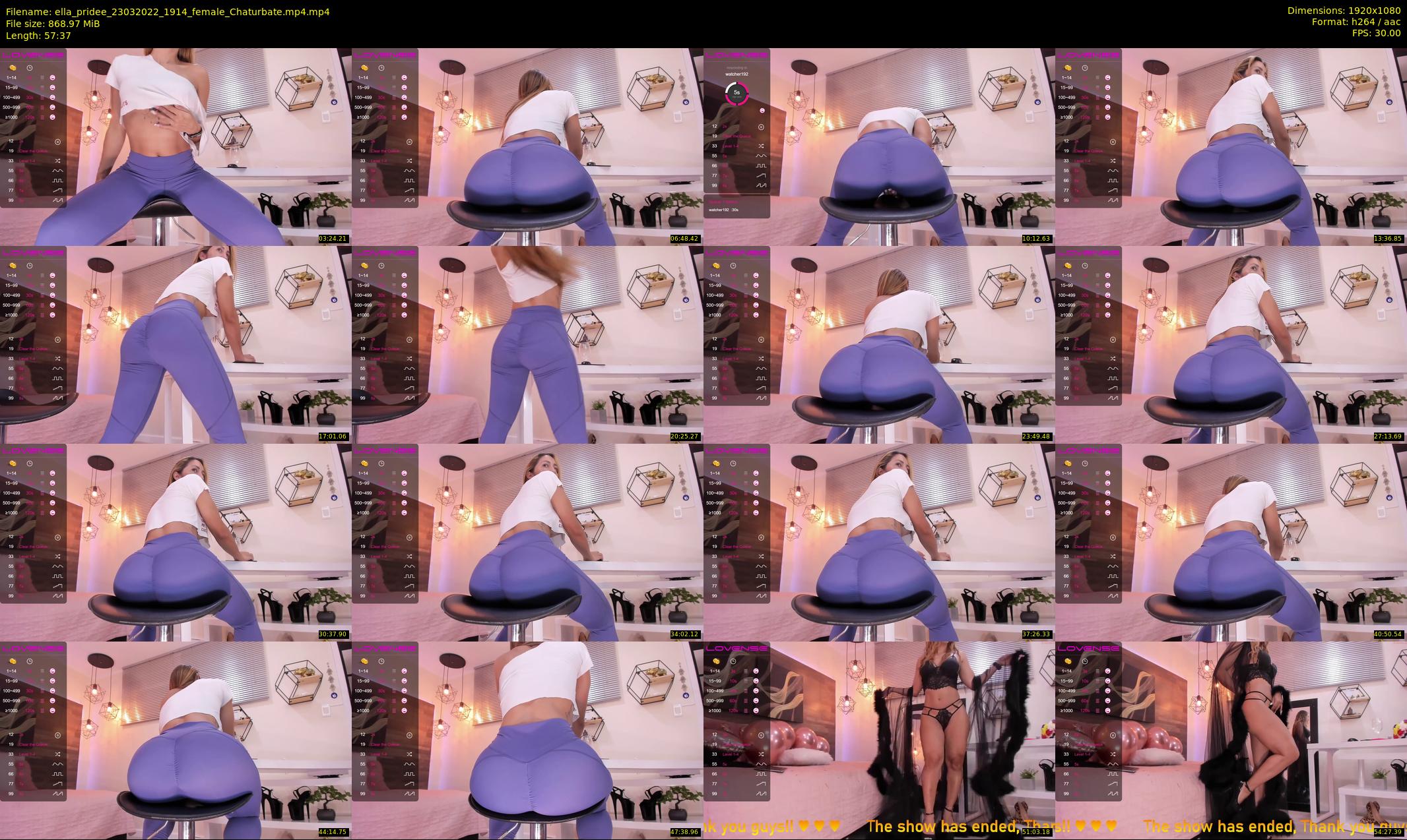 ella_pridee — 58 minute Chaturbate female cam show recording, 1080p, Mar 23, 2022