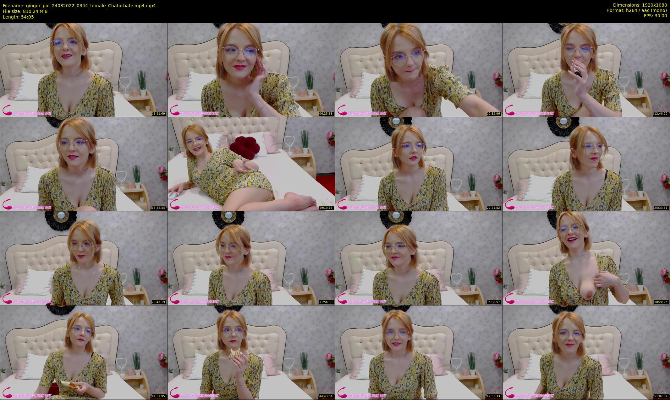 ginger_pie — 55 minute Chaturbate female cam show recording, 1080p, Mar 24, 2022