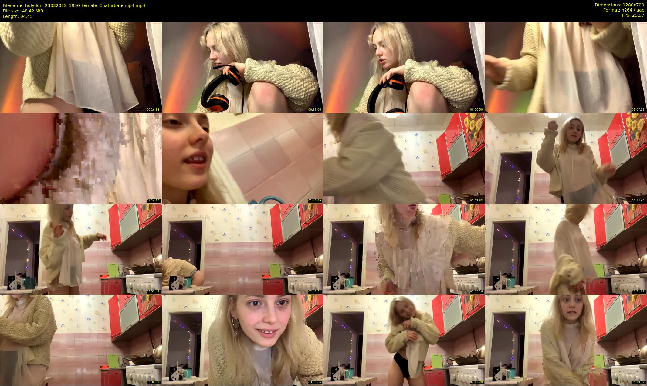 holydori — 5 minute Chaturbate female cam show recording, 720p, Mar 23, 2022