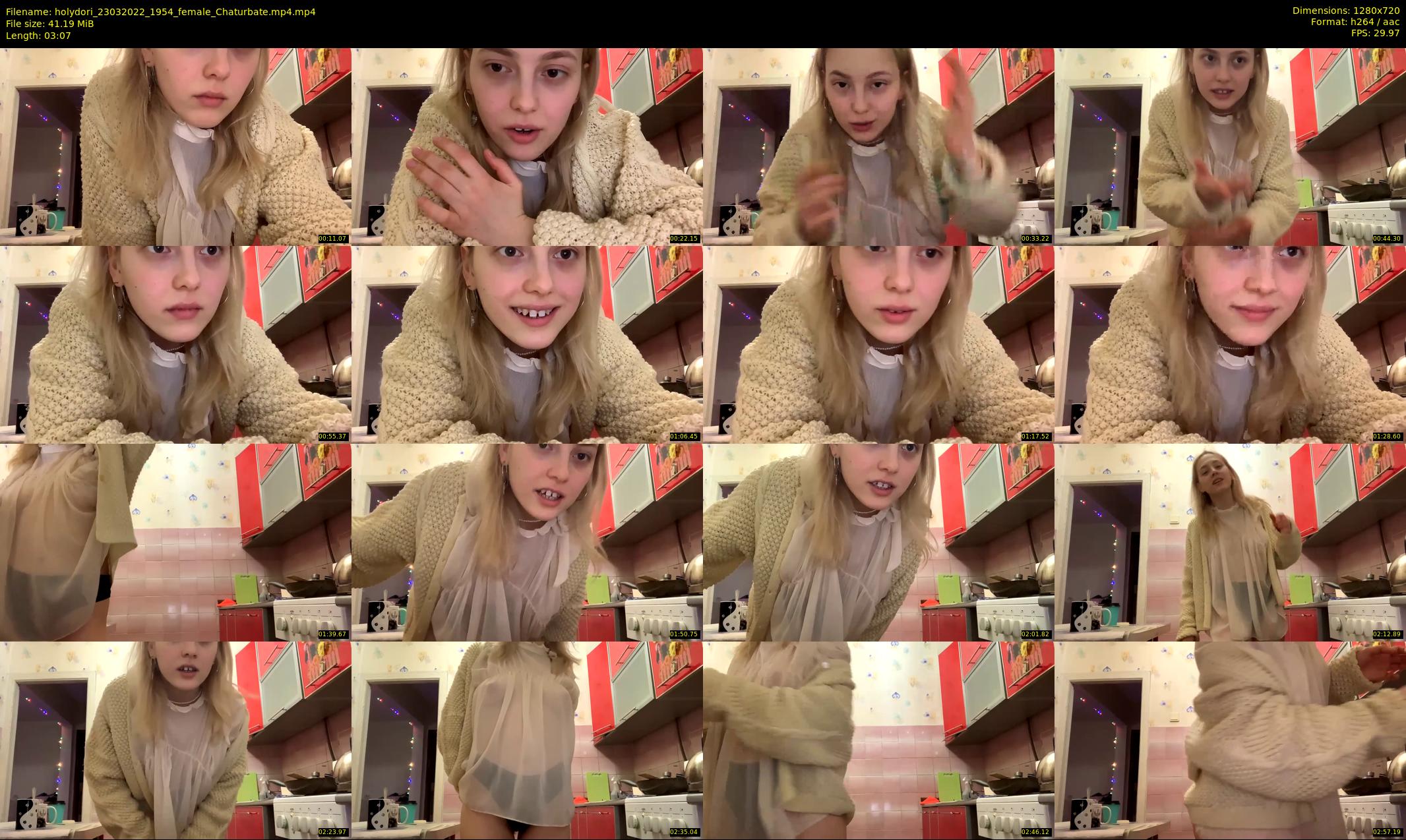 holydori — 4 minute Chaturbate female cam show recording, 720p, Mar 23, 2022
