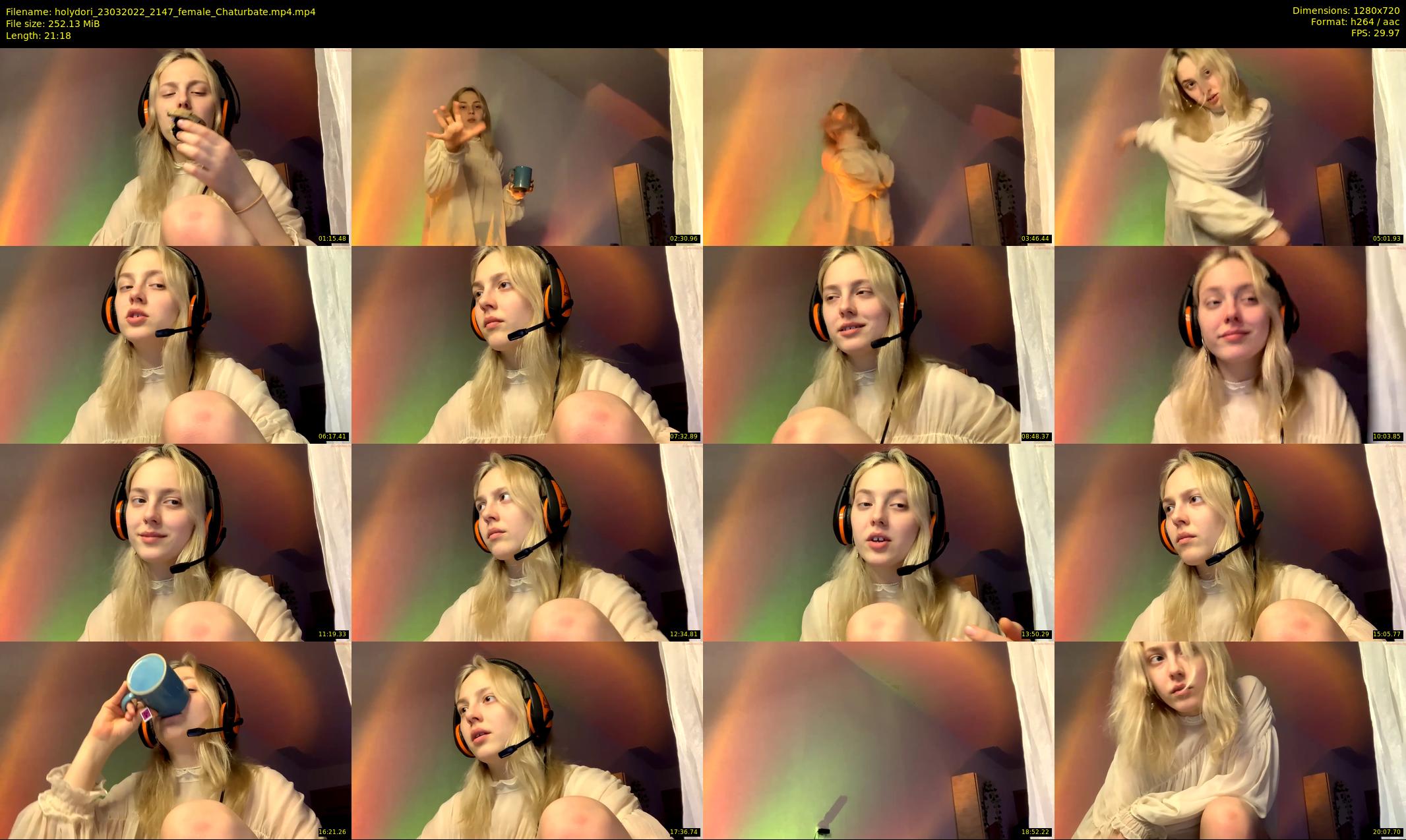 holydori — 22 minute Chaturbate female cam show recording, 720p, Mar 23, 2022