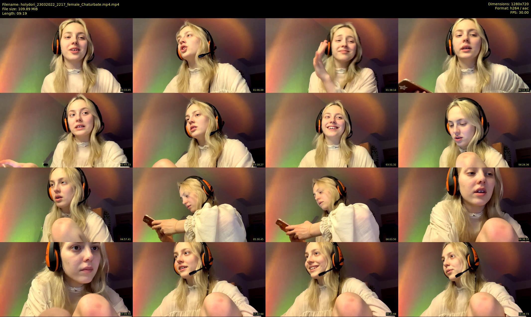 holydori — 10 minute Chaturbate female cam show recording, 720p, Mar 23, 2022