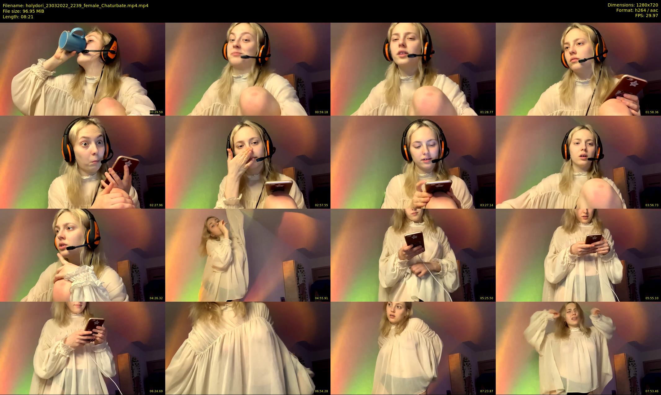 holydori — 9 minute Chaturbate female cam show recording, 720p, Mar 23, 2022