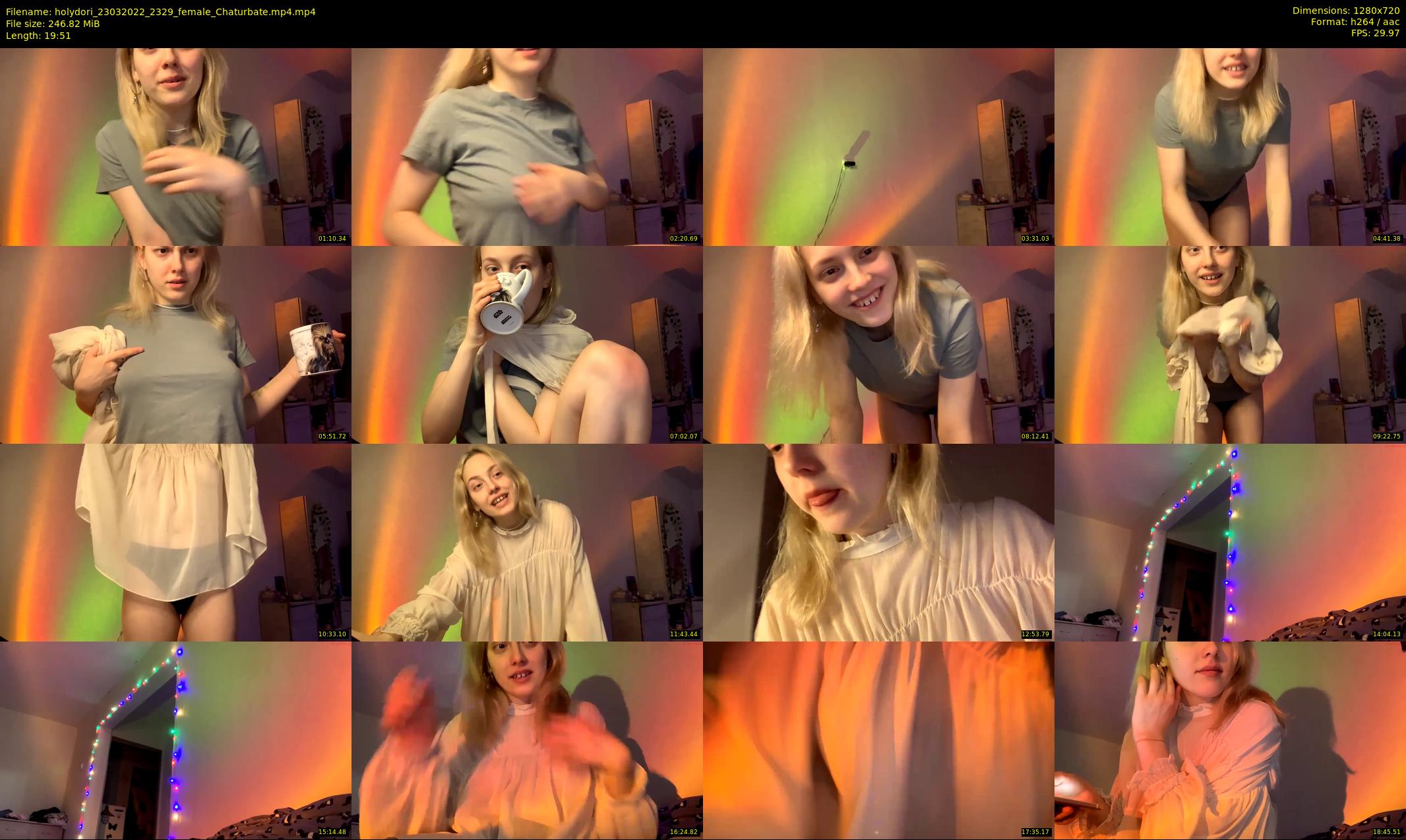 holydori — 20 minute Chaturbate female cam show recording, 720p, Mar 23, 2022