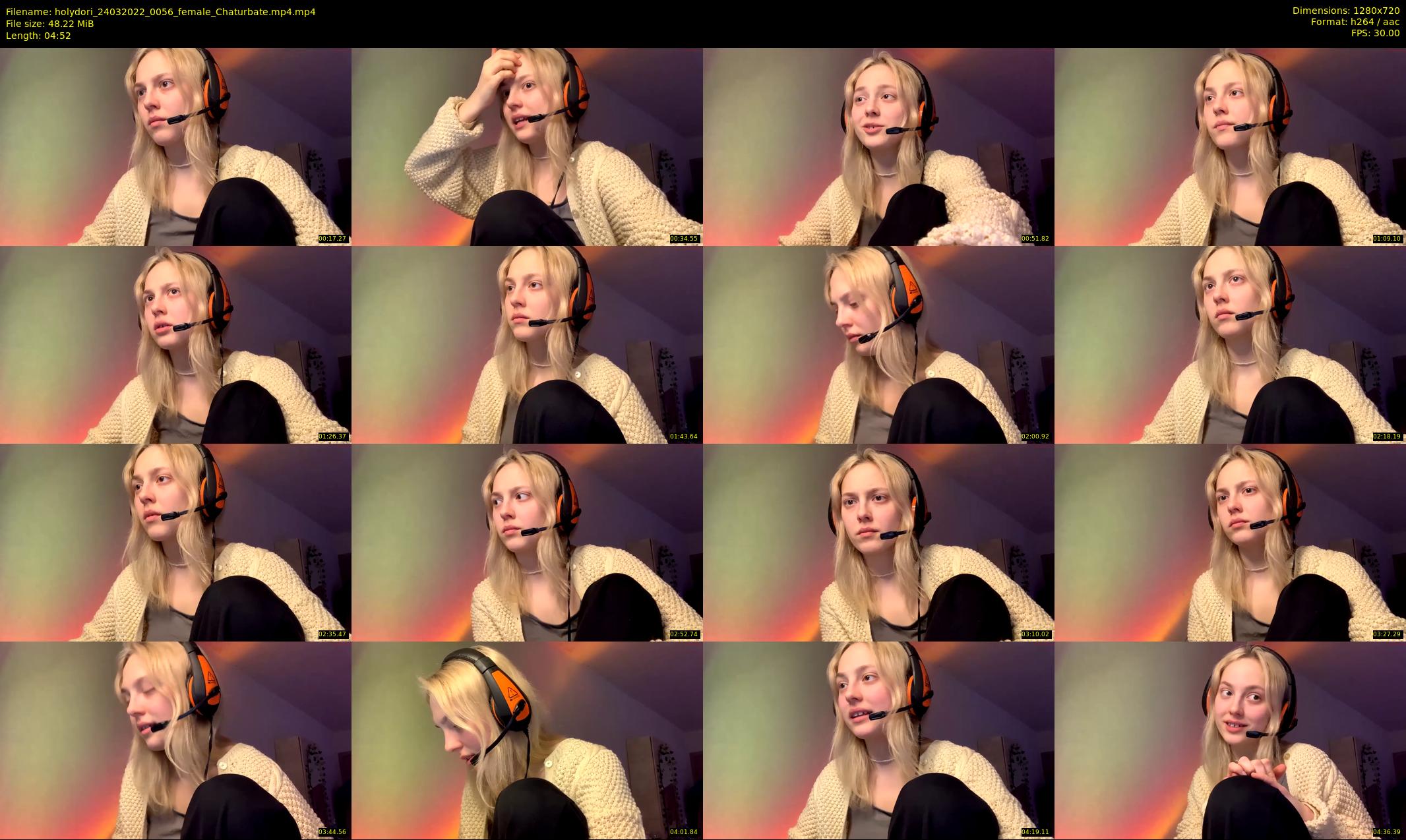 holydori — 5 minute Chaturbate female cam show recording, 720p, Mar 24, 2022