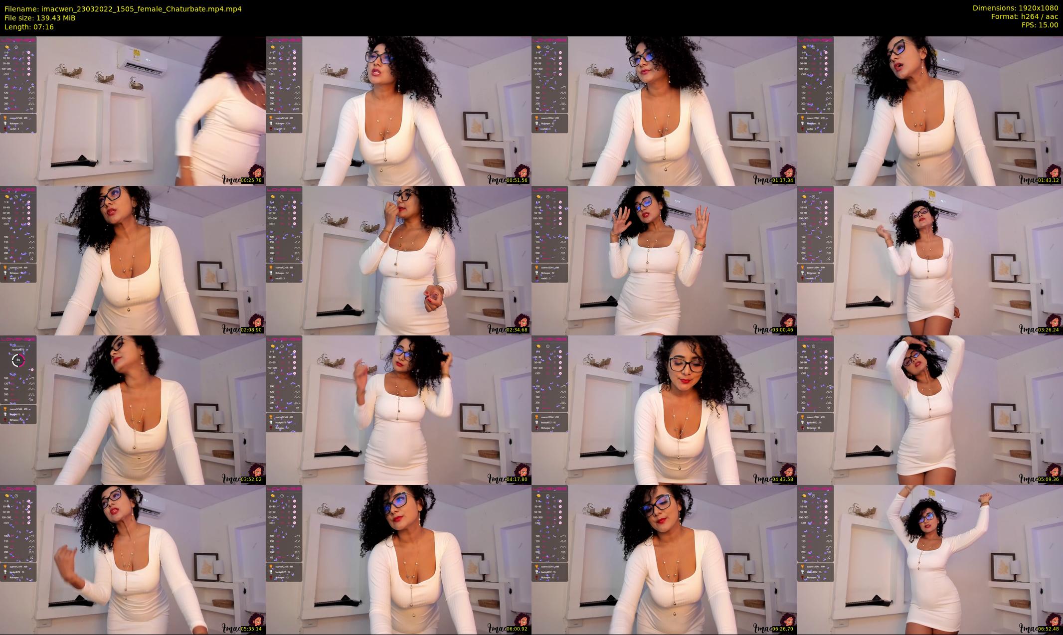 imacwen — 8 minute Chaturbate female cam show recording, 1080p, Mar 23, 2022