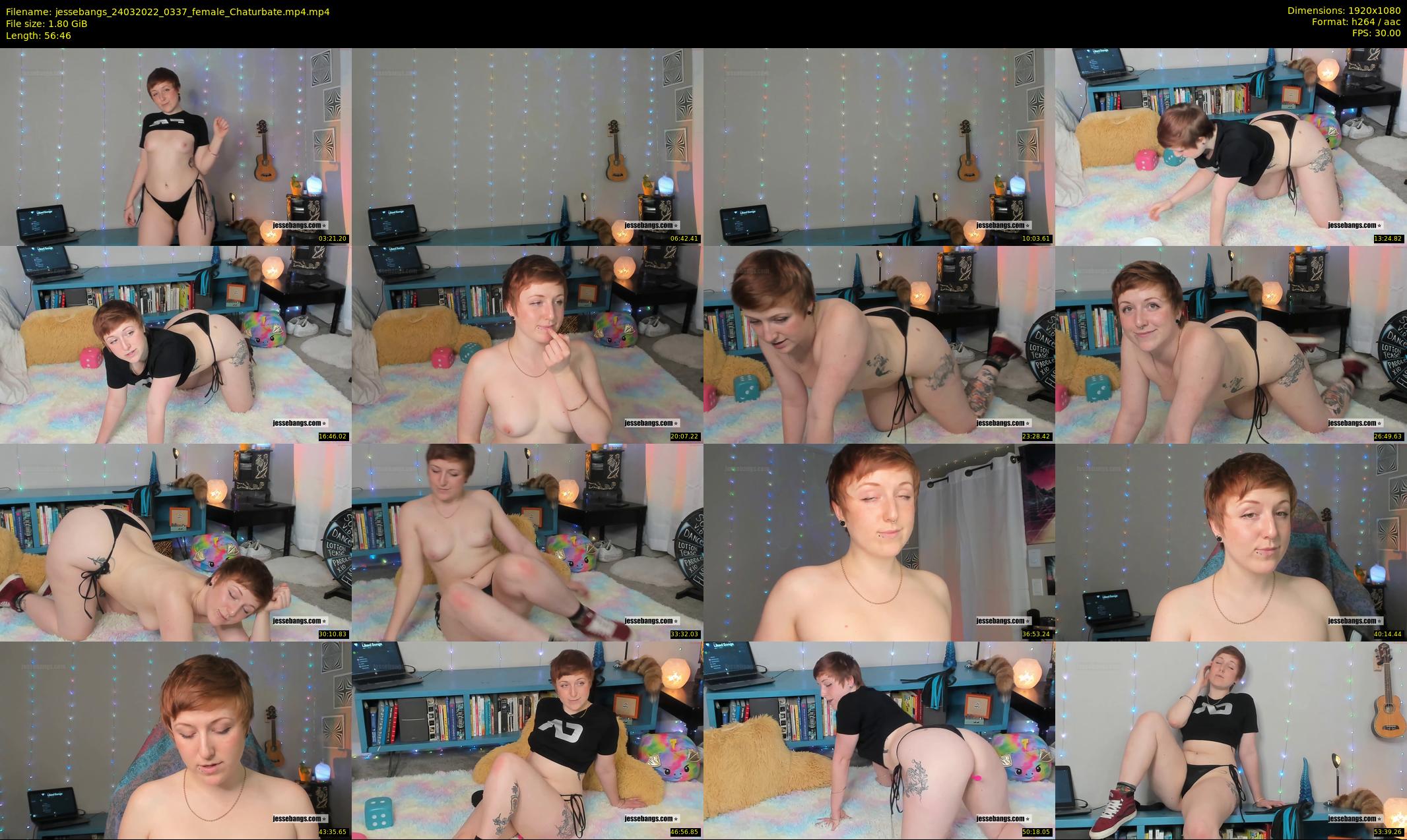 jessebangs — 57 minute Chaturbate female cam show recording, 1080p, Mar 24, 2022