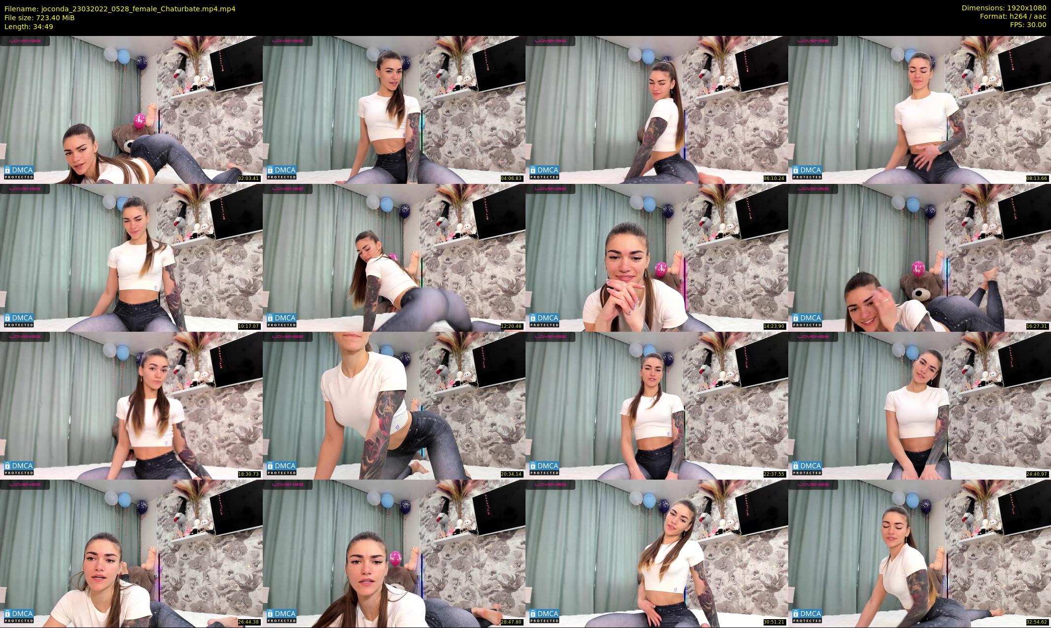 joconda — 35 minute Chaturbate female cam show recording, 1080p, Mar 23, 2022