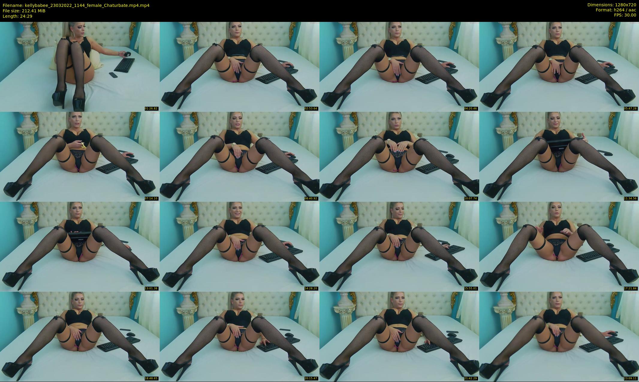 kellybabee — 25 minute Chaturbate female cam show recording, 720p, Mar 23, 2022