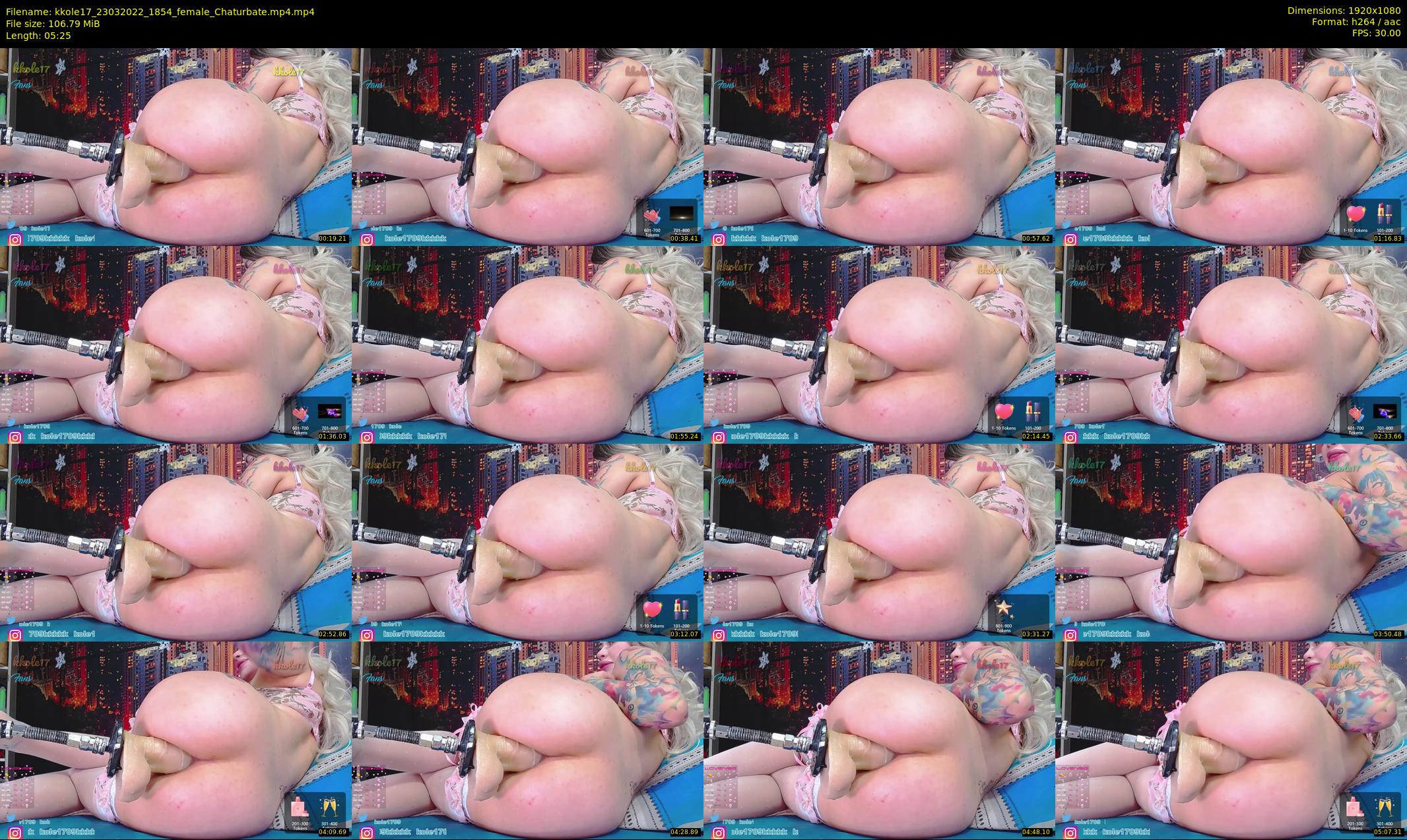 kkole17 — 6 minute Chaturbate female cam show recording, 1080p, Mar 23, 2022