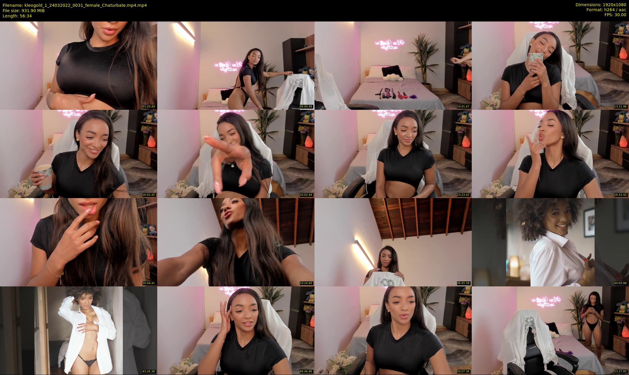 kleogold_1 — 57 minute Chaturbate female cam show recording, 1080p, Mar 24, 2022