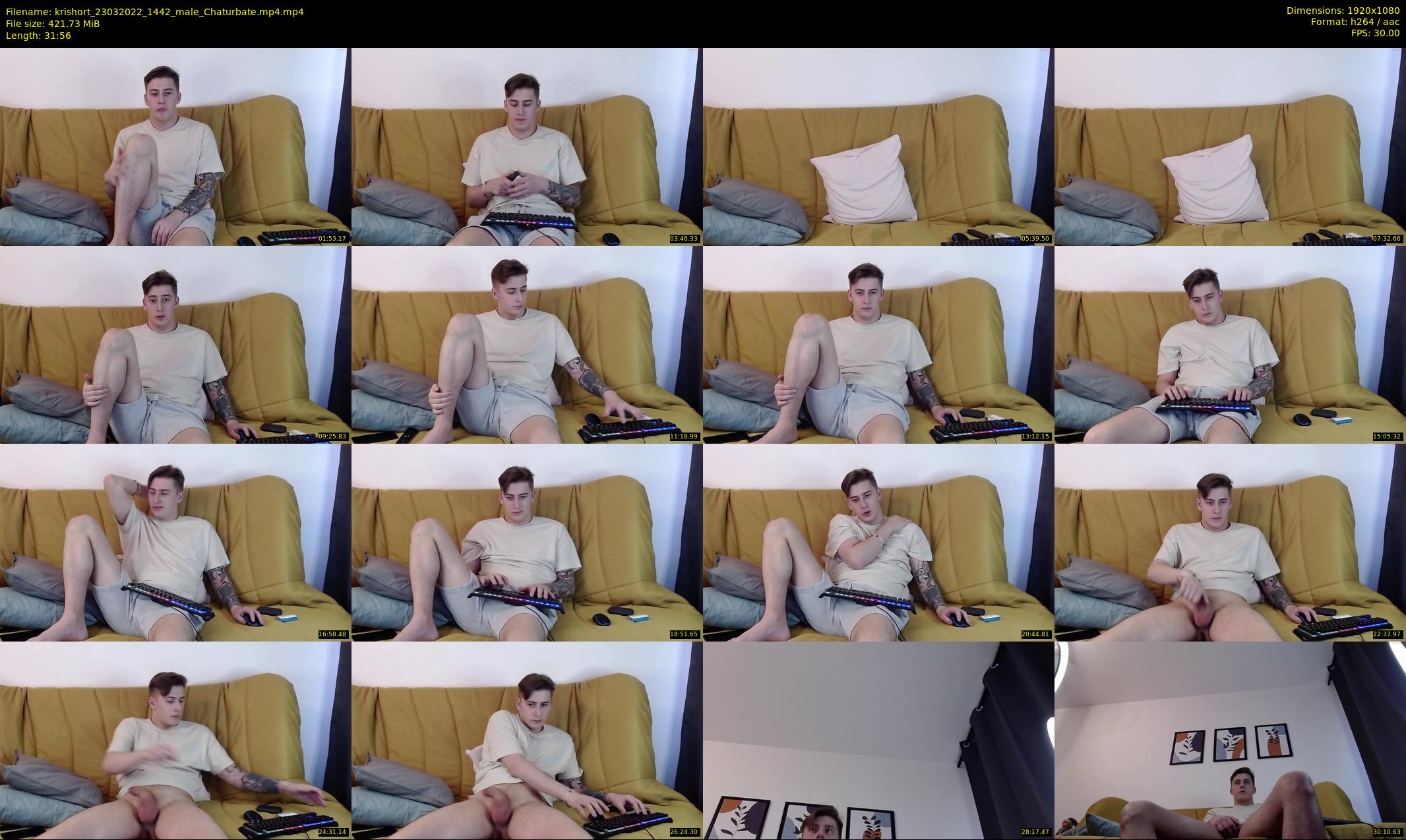 krishort — 32 minute Chaturbate male cam show recording, 1080p, Mar 23, 2022