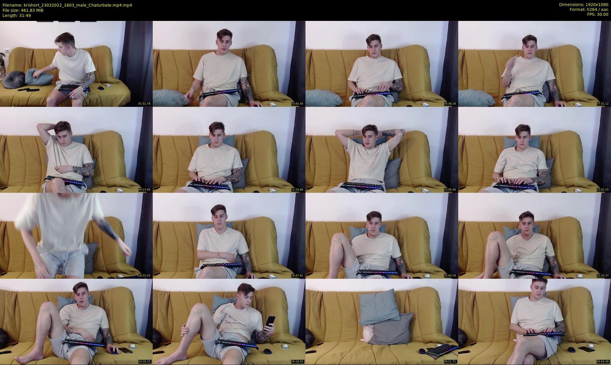 krishort — 32 minute Chaturbate male cam show recording, 1080p, Mar 23, 2022