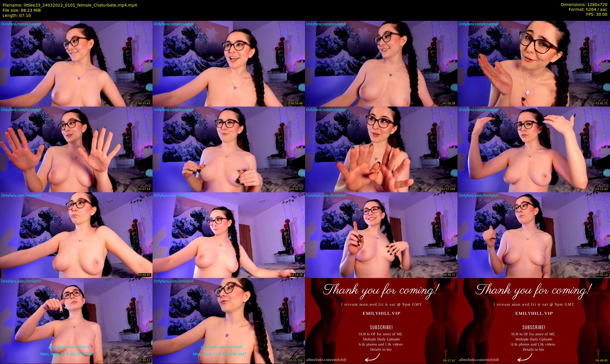 littlee33 — 8 minute Chaturbate female cam show recording, 720p, Mar 24, 2022