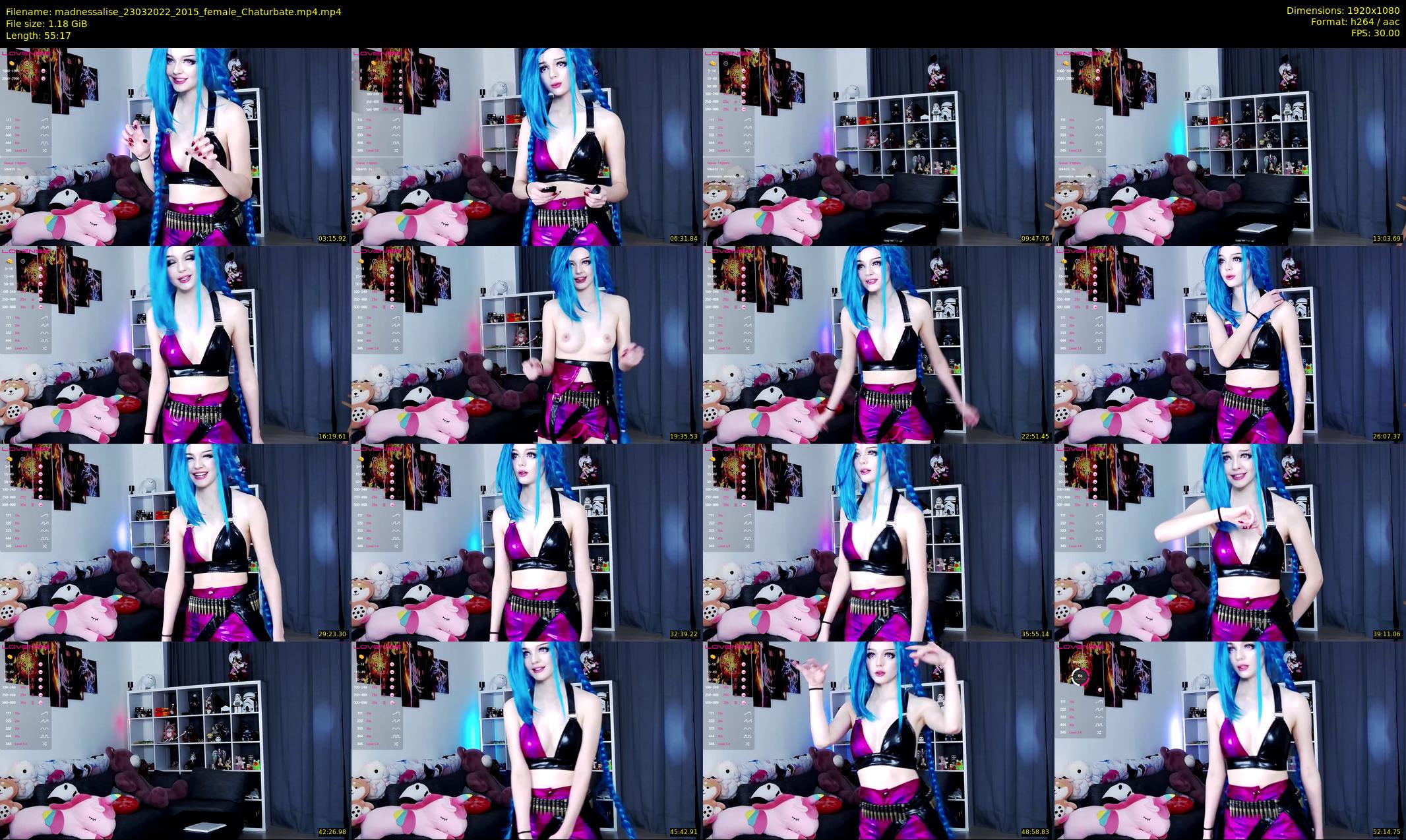 madnessalise — 56 minute Chaturbate female cam show recording, 1080p, Mar 23, 2022
