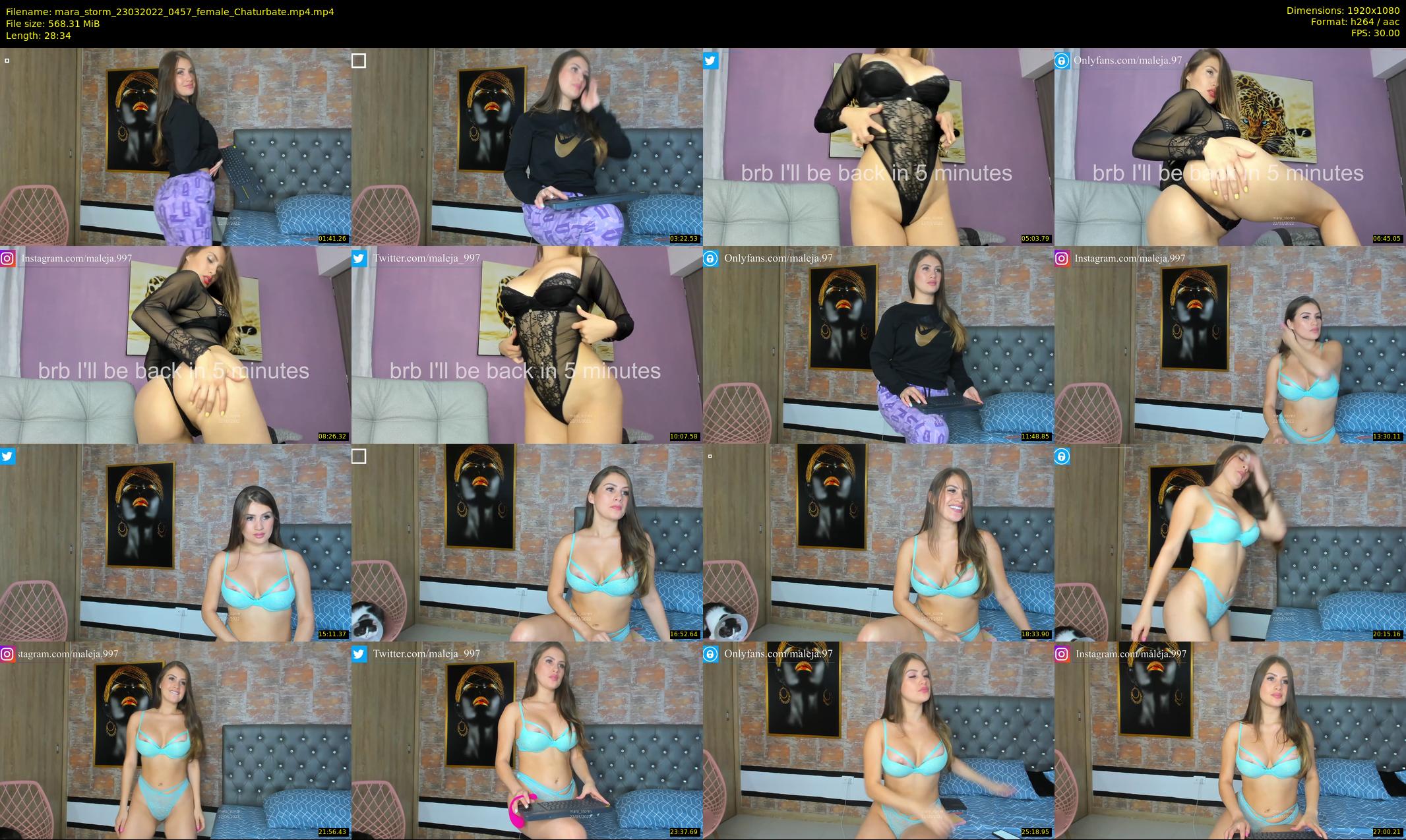 mara_storm — 29 minute Chaturbate female cam show recording, 1080p, Mar 23, 2022