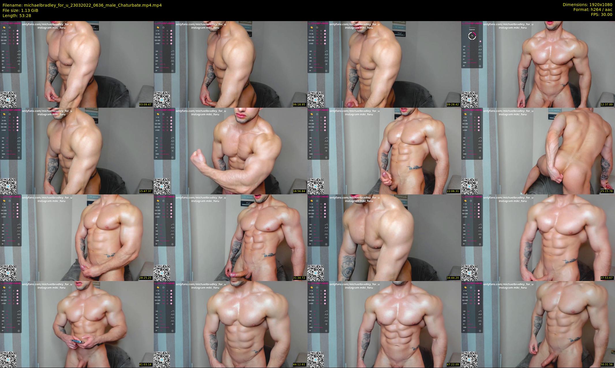 michaelbradley_for_u — 54 minute Chaturbate male cam show recording, 1080p, Mar 23, 2022