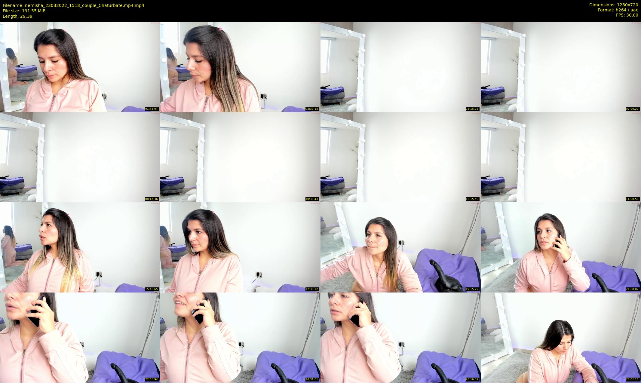 nemisha — 30 minute Chaturbate female cam show recording, 720p, Mar 23, 2022