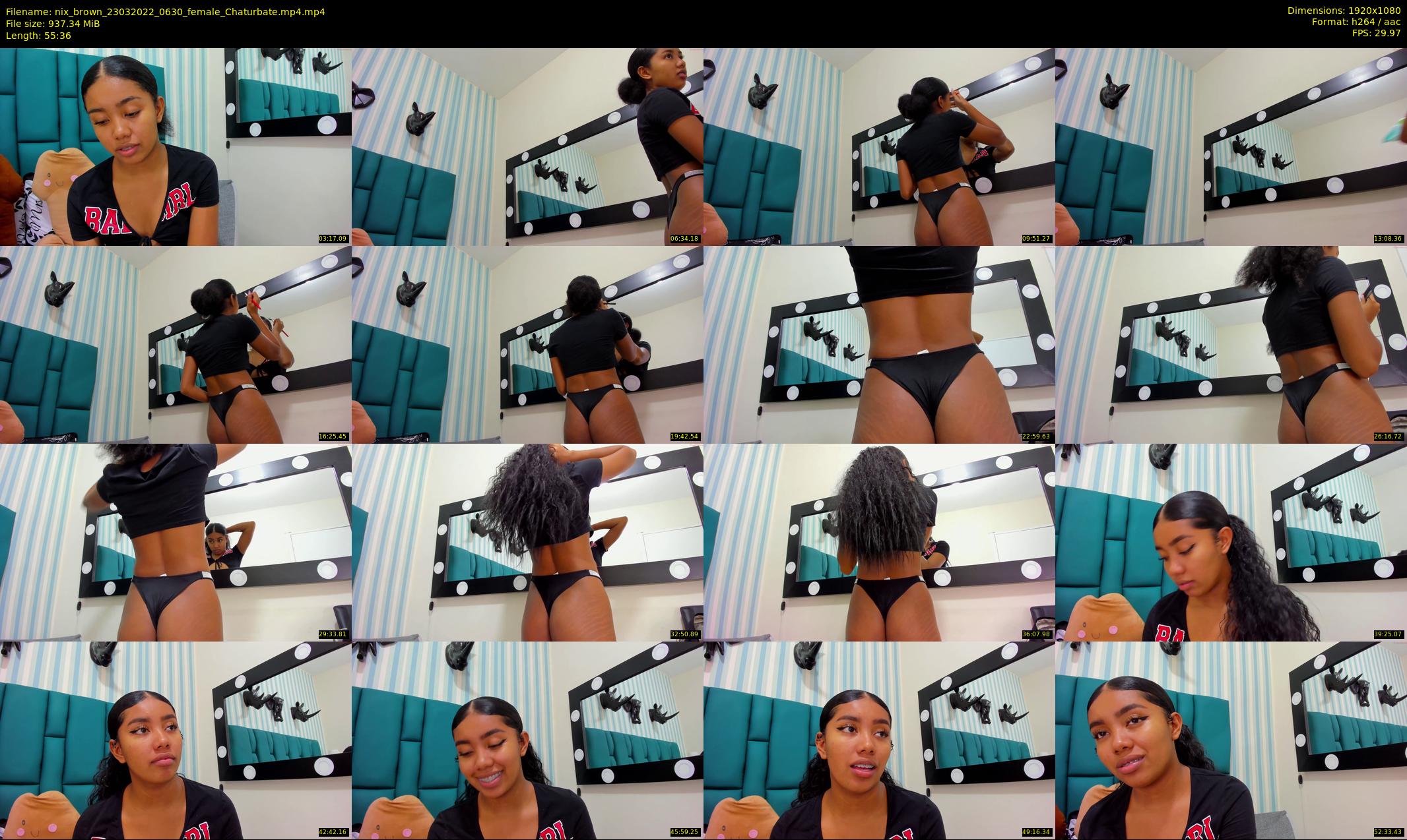 nix_brown — 56 minute Chaturbate female cam show recording, 1080p, Mar 23, 2022