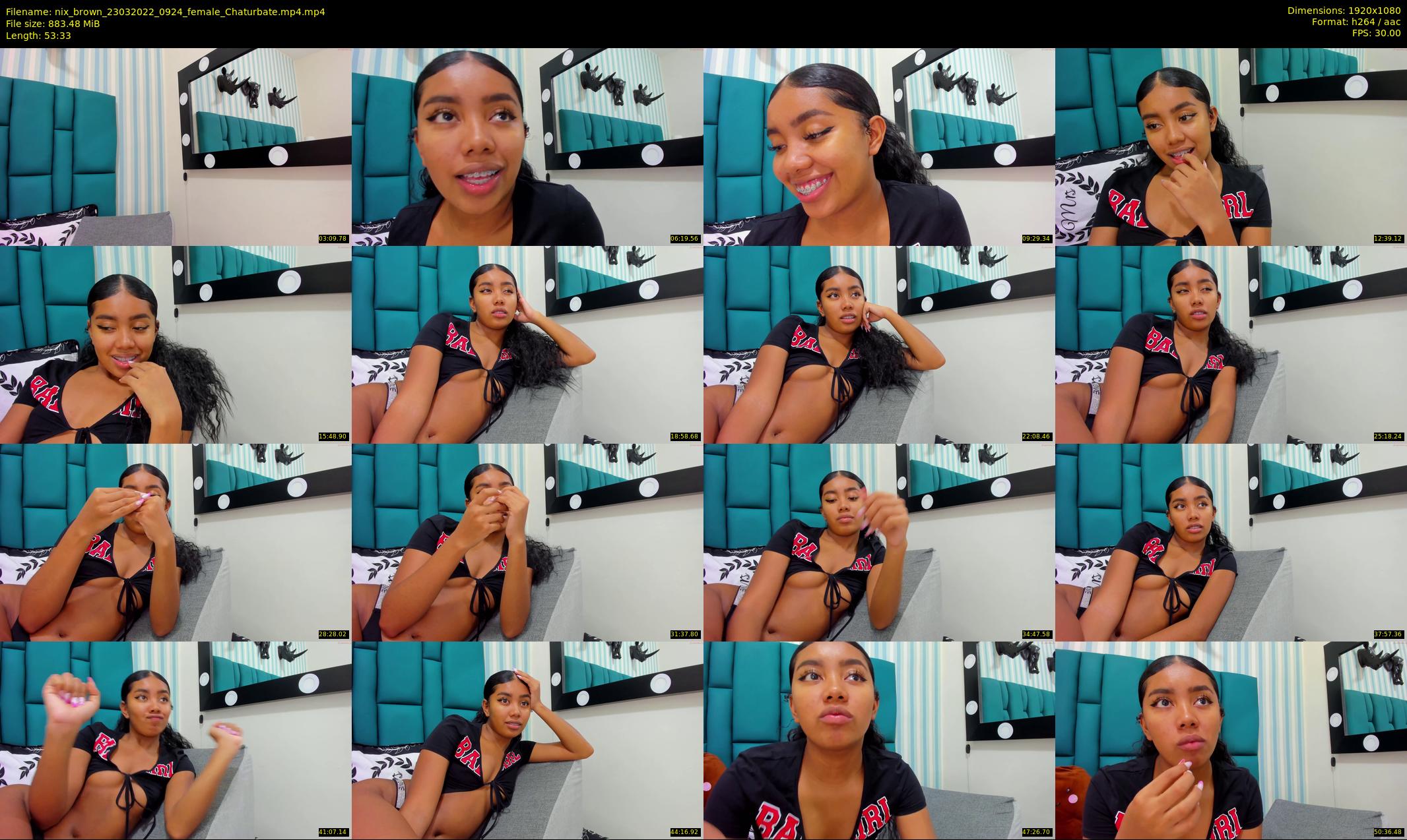 nix_brown — 54 minute Chaturbate female cam show recording, 1080p, Mar 23, 2022