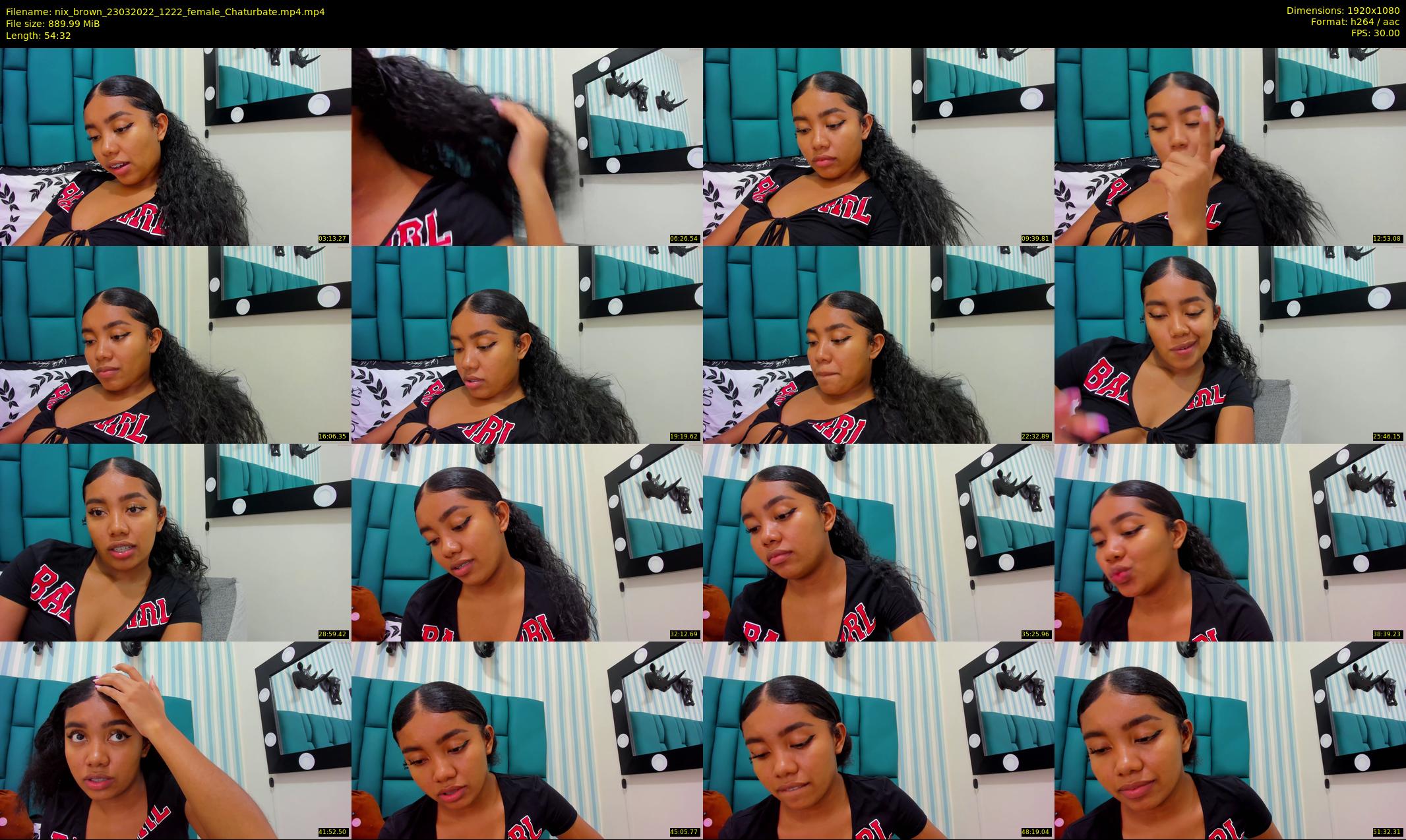 nix_brown — 55 minute Chaturbate female cam show recording, 1080p, Mar 23, 2022
