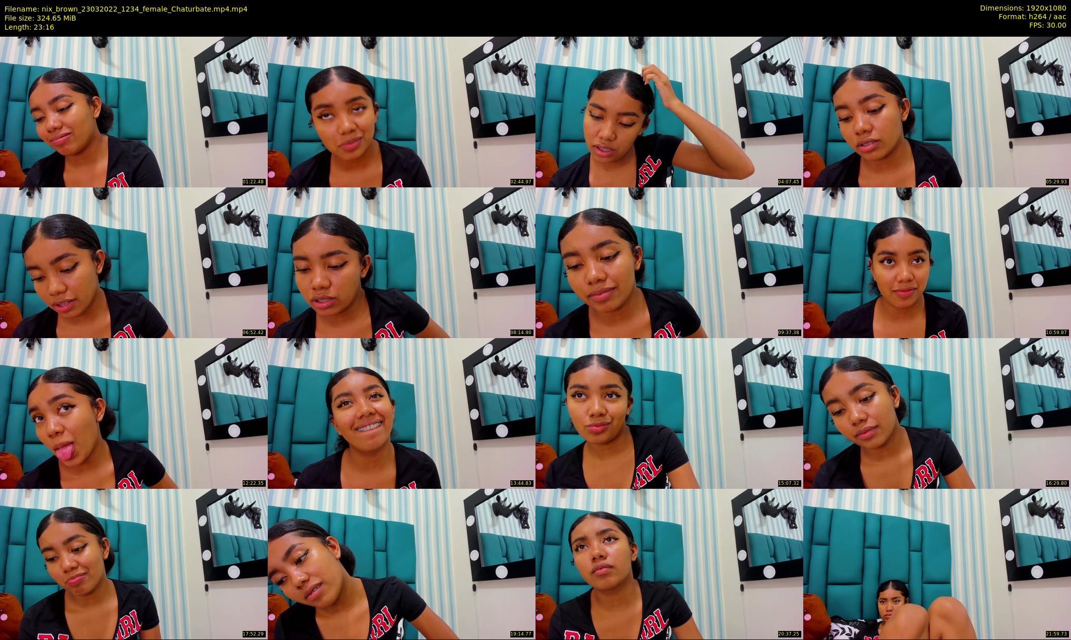 nix_brown — 24 minute Chaturbate female cam show recording, 1080p, Mar 23, 2022