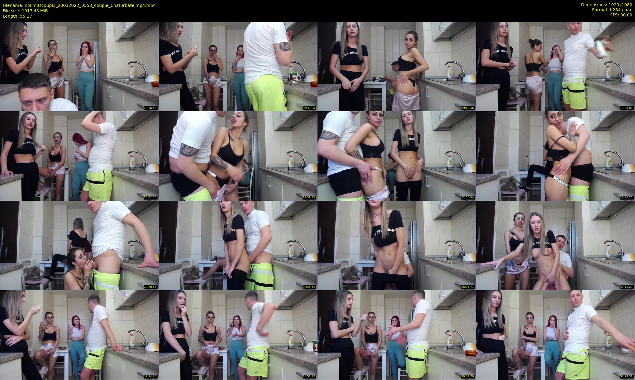 nolimitscoupl3 — 56 minute Chaturbate couple cam show recording, 1080p, Mar 23, 2022