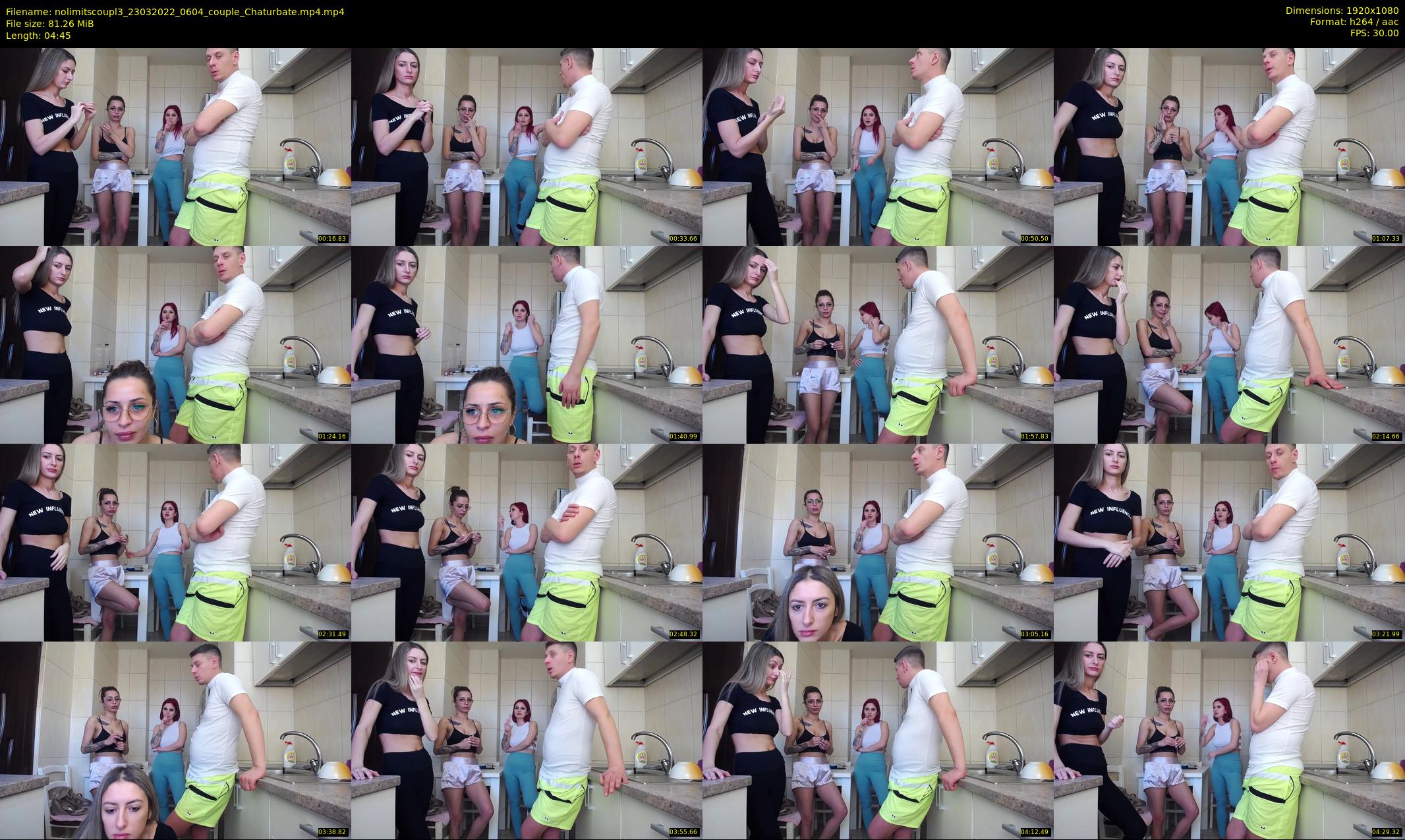 nolimitscoupl3 — 5 minute Chaturbate couple cam show recording, 1080p, Mar 23, 2022