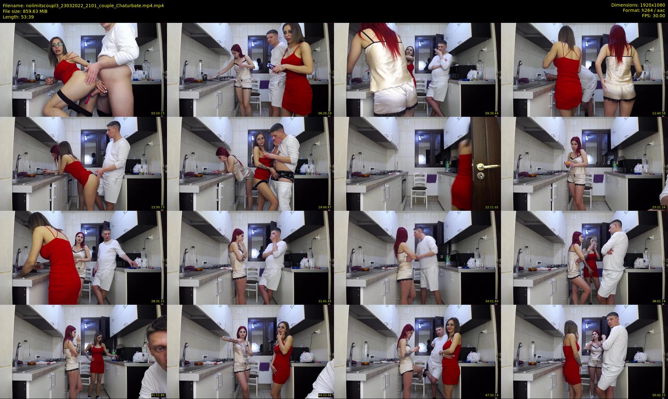 nolimitscoupl3 — 54 minute Chaturbate couple cam show recording, 1080p, Mar 23, 2022