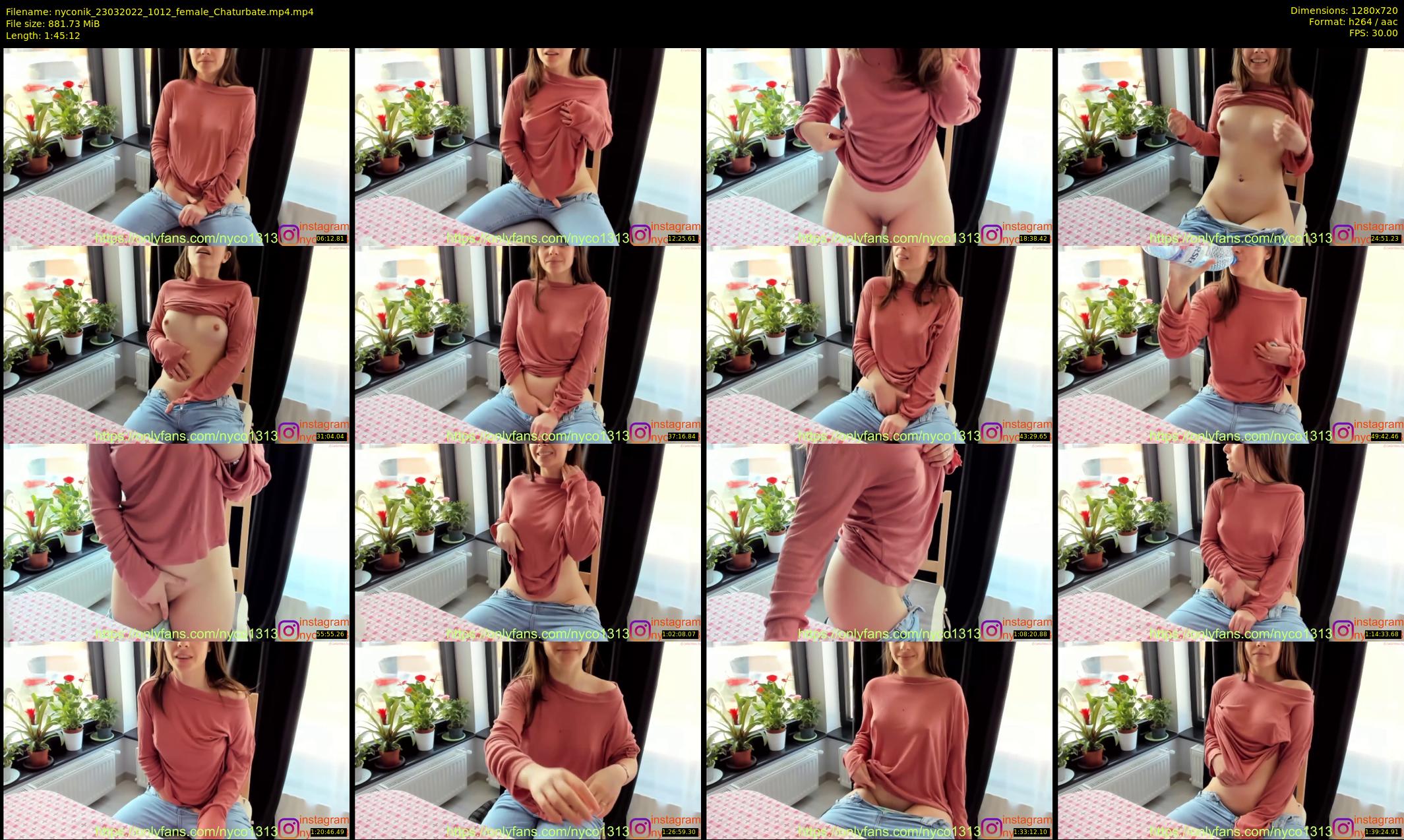 nyconik — 106 minute Chaturbate female cam show recording, 720p, Mar 23, 2022